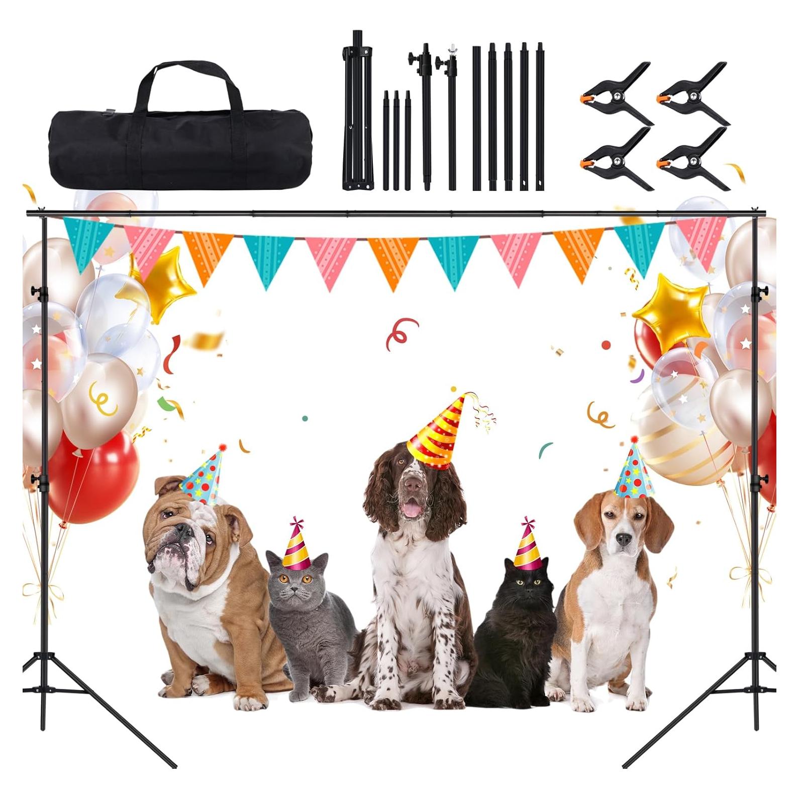 Soporte de Fondo Ajustable Maxztill 2x3m con Abrazaderas y Bolsa