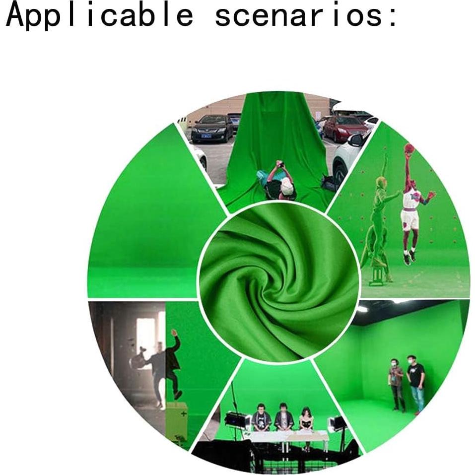 Fondo Verde para Fotografía HMTFOTO 1.5x2.1m Sin Costuras