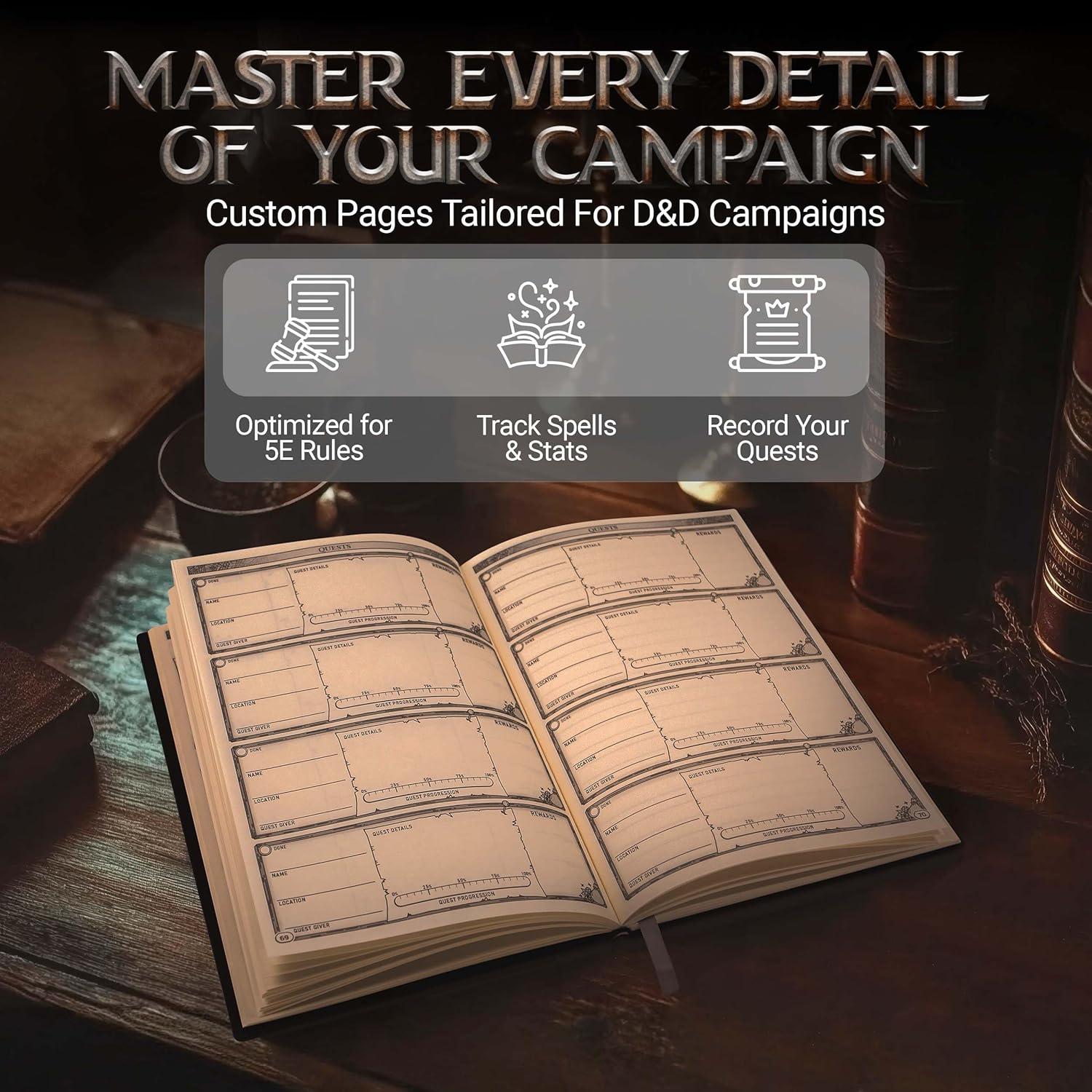 Cuaderno DND HORNATE A5 200 Páginas Cuero Relieve