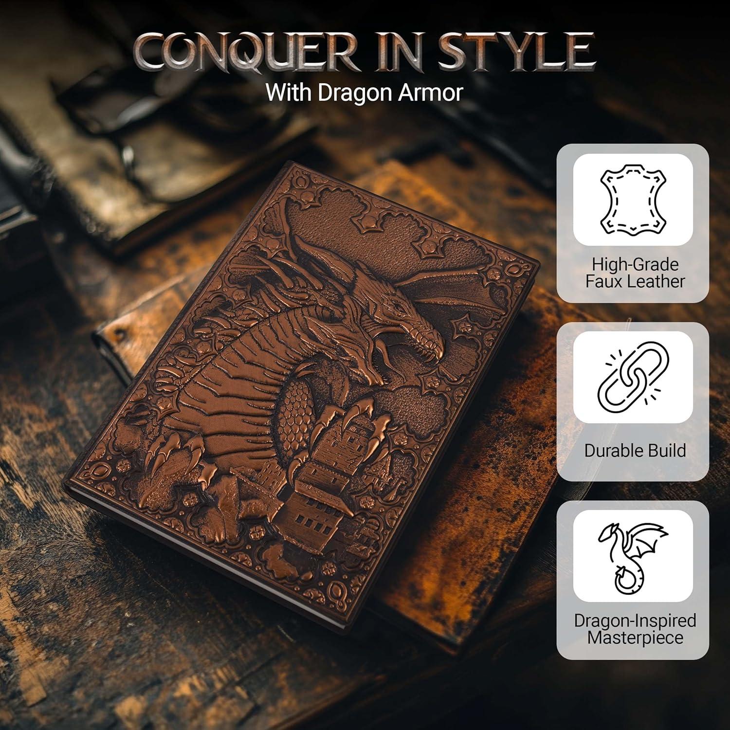 Cuaderno DND HORNATE A5 200 Páginas Cuero Relieve