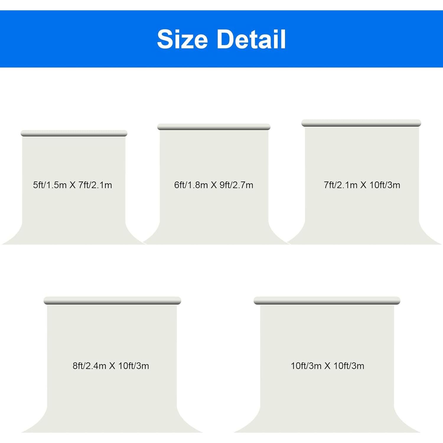 Fondo de Fotografía Joccun 5x2.1m Verde de Poliéster