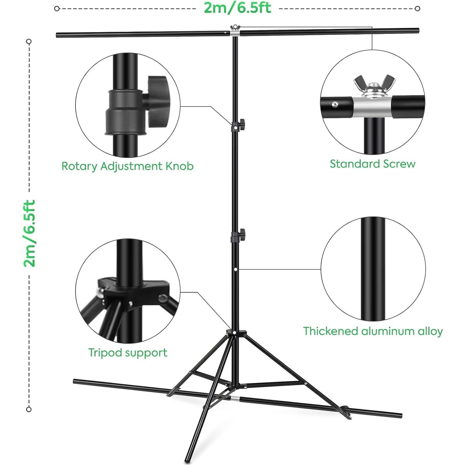 Soporte de fondo versátil SEDGEWIN 2x2m Chromakey blanco y verde