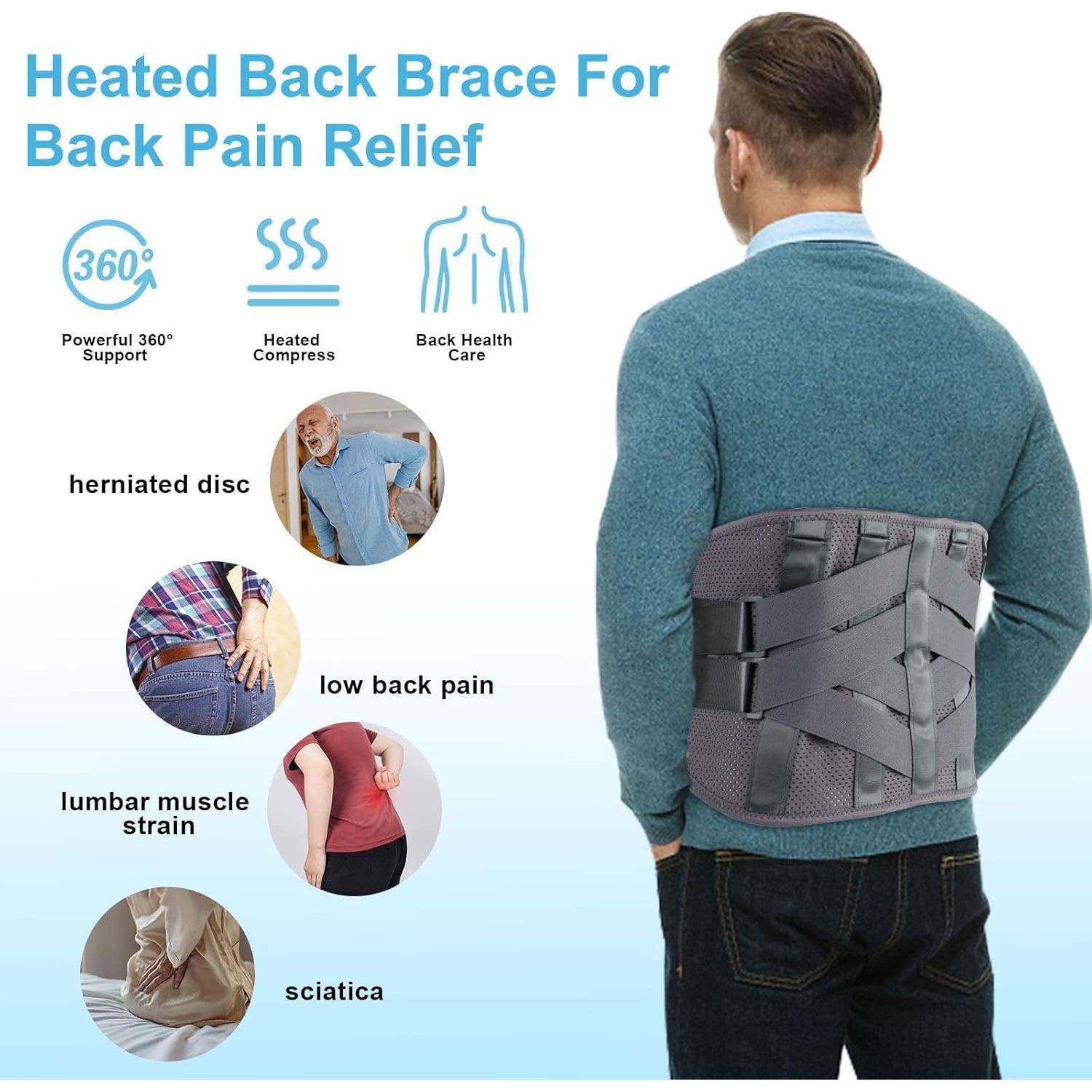 Faja Calefaccionada GINEKOO Soporte Lumbar XL Alivio Dolor