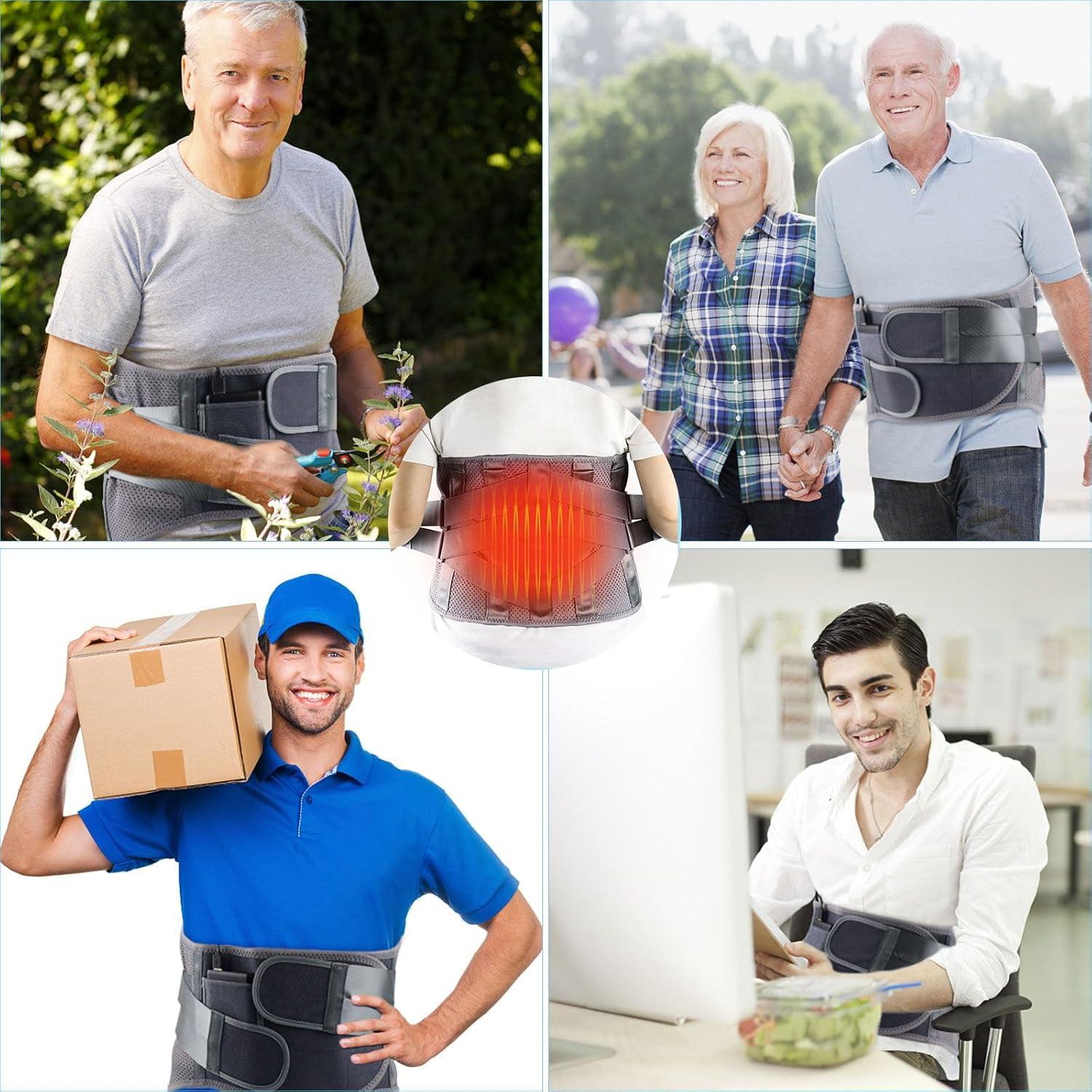 Faja Calefaccionada GINEKOO Soporte Lumbar XL Alivio Dolor