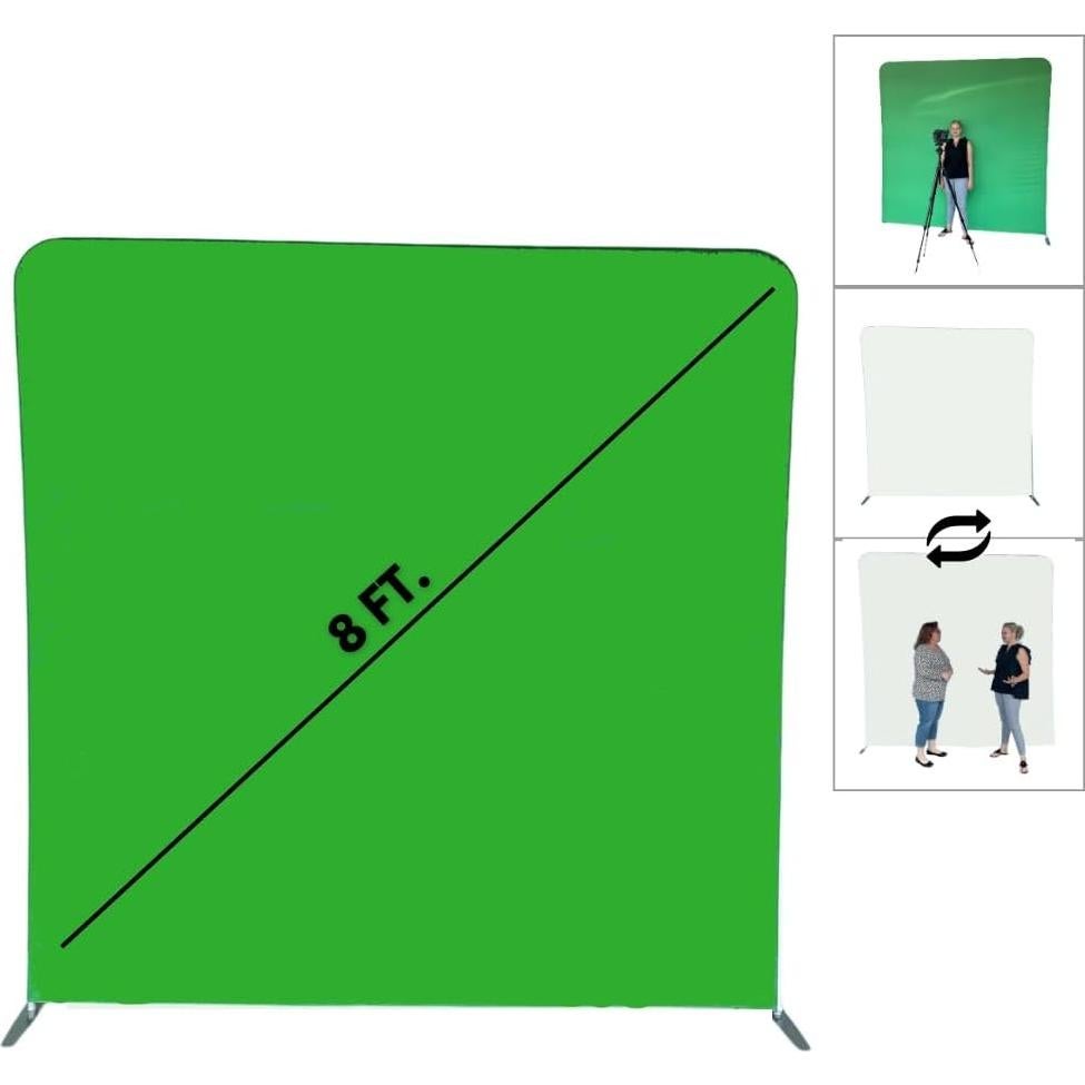 Kit de Fondo Verde y Blanco Glide Gear BCK 50 - 2.44x2.44 m