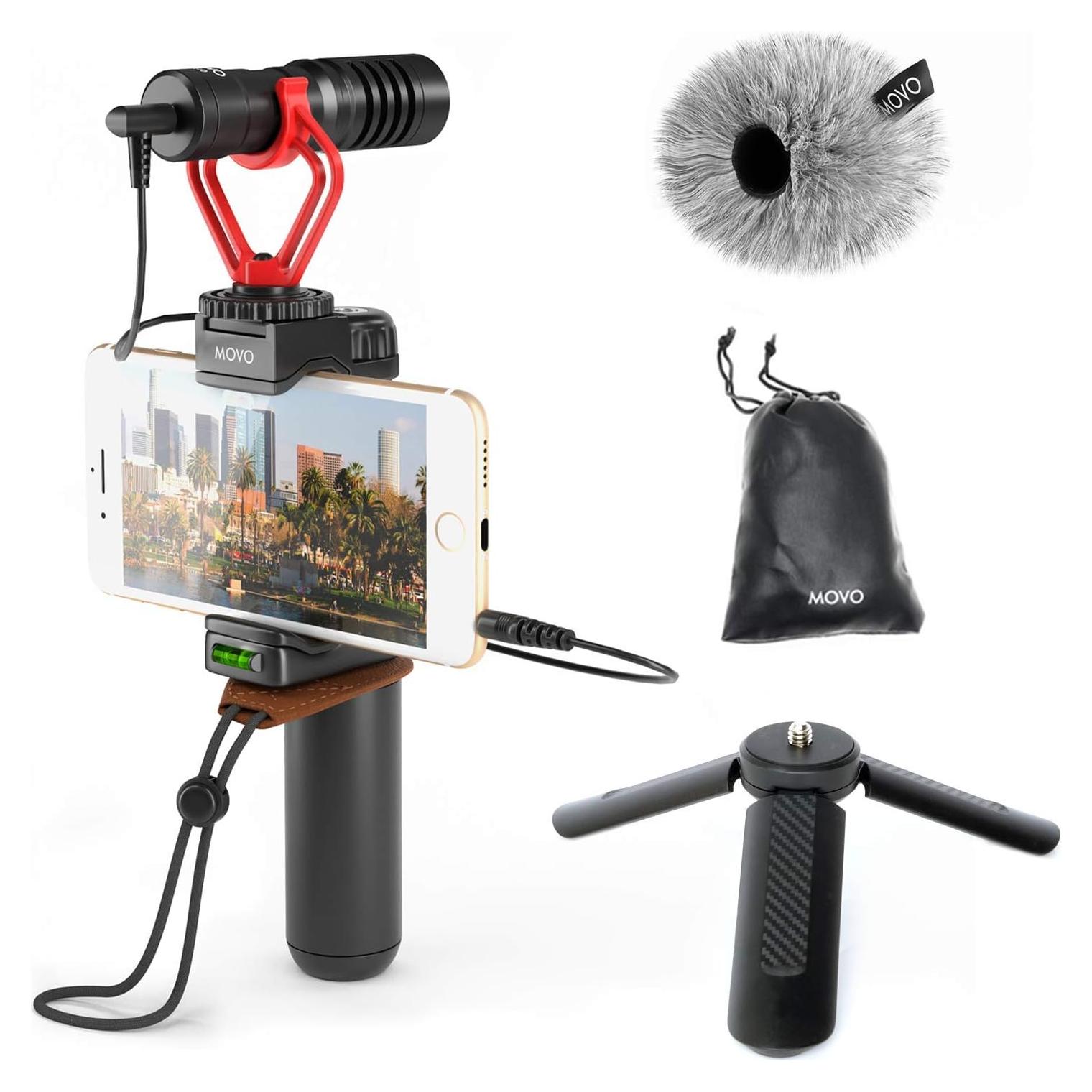Movo Video Rig para Smartphone con Trípode y Micrófono