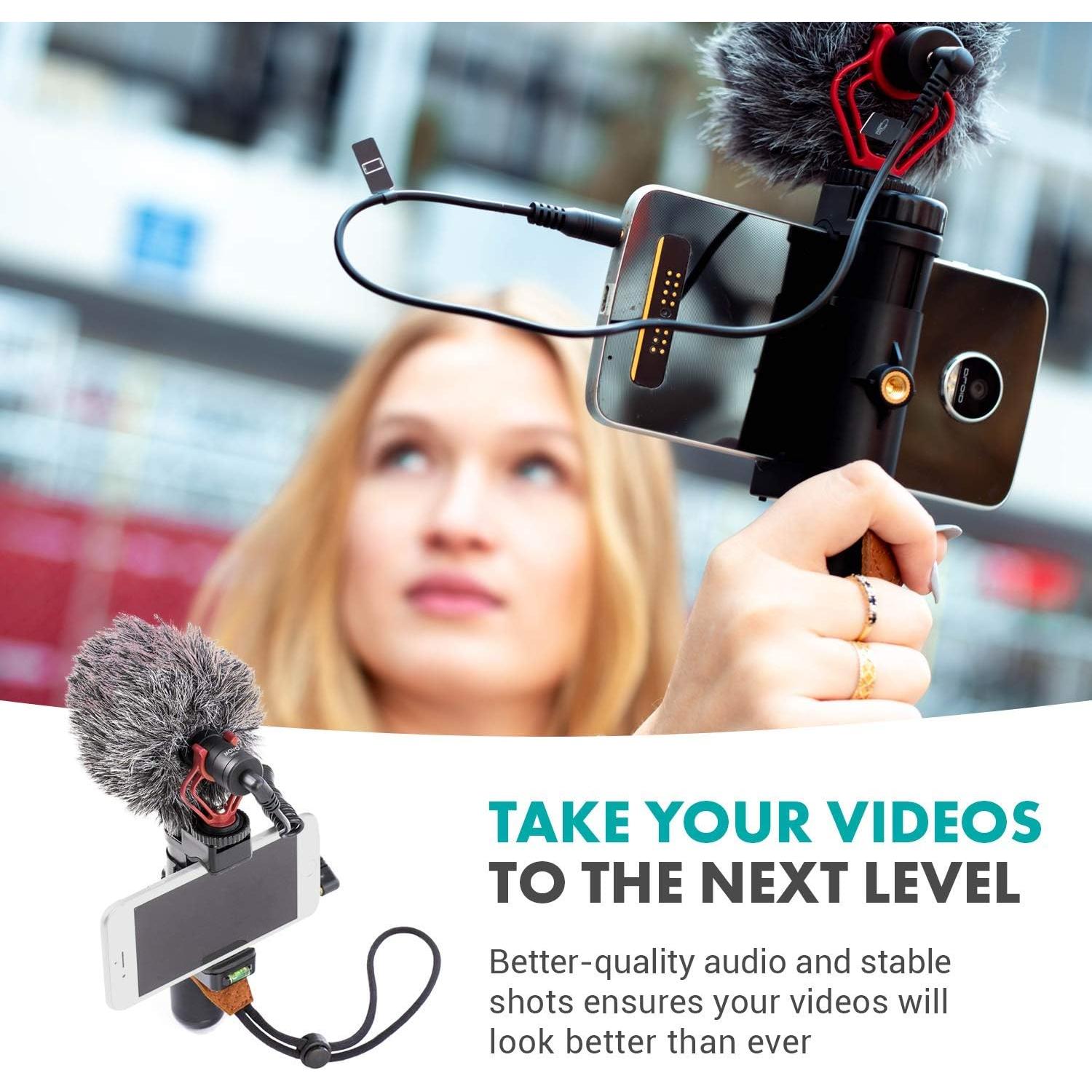 Movo Video Rig para Smartphone con Trípode y Micrófono