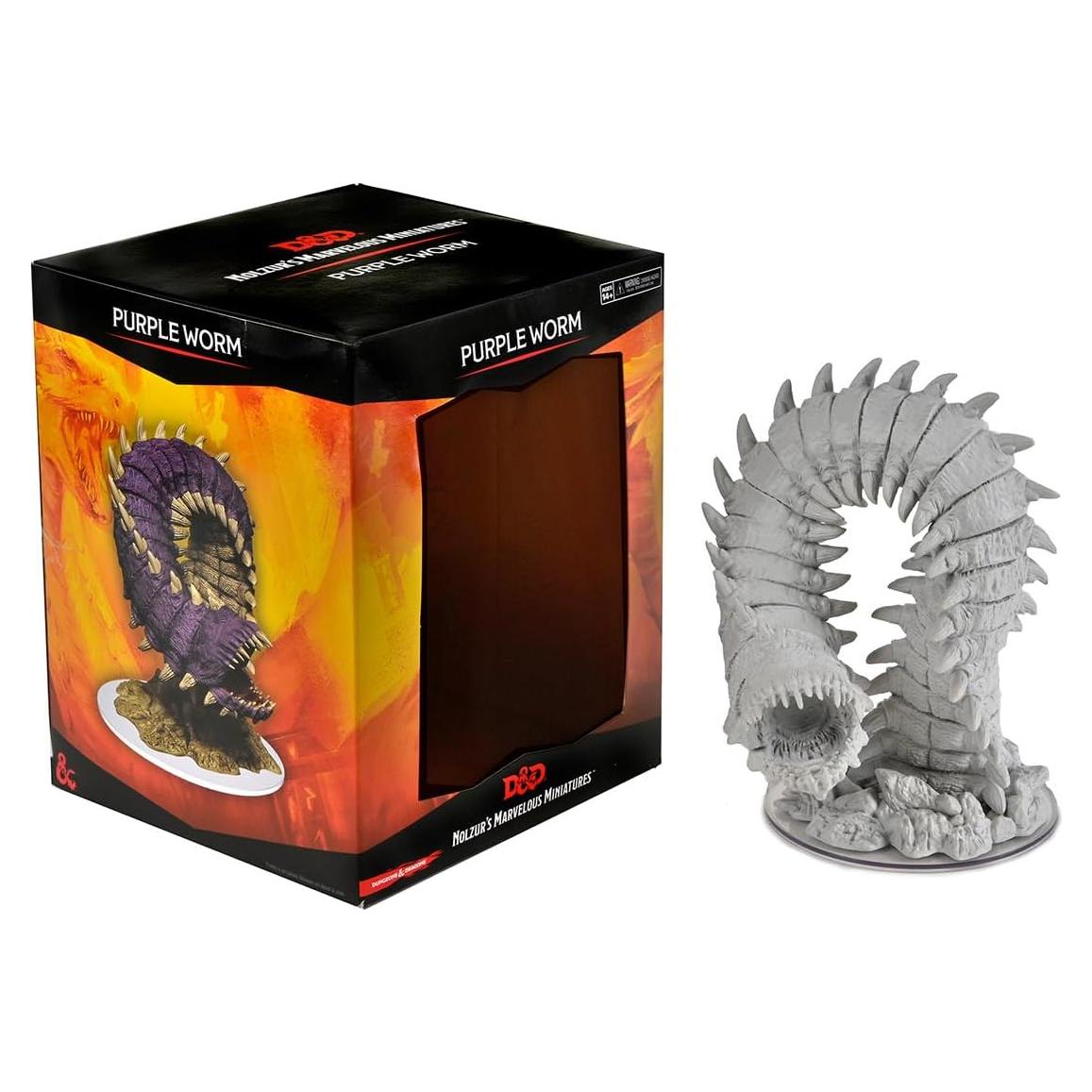 Miniatura sin pintar Purple Worm WizKids D&D 53x53 cm