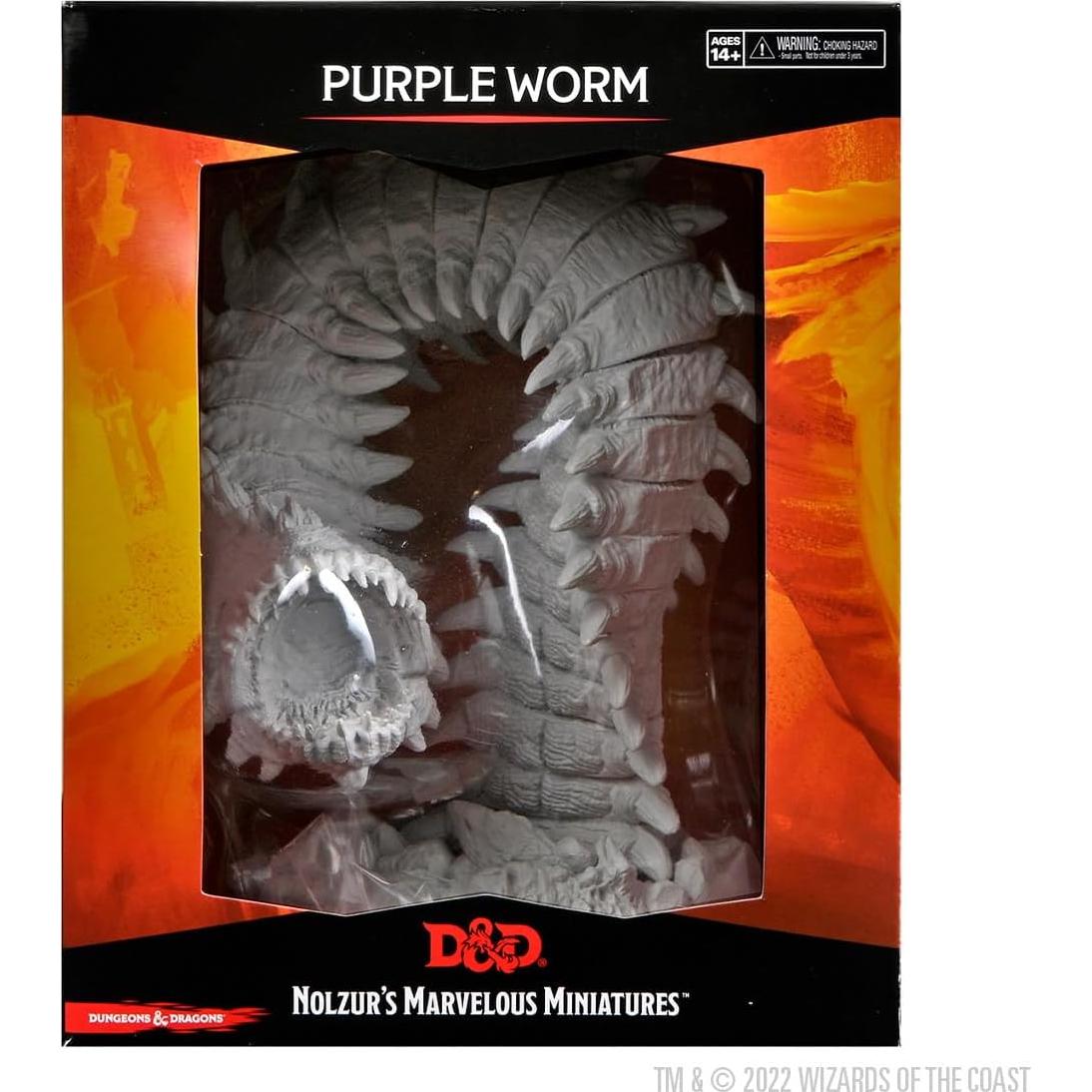 Miniatura sin pintar Purple Worm WizKids D&D 53x53 cm