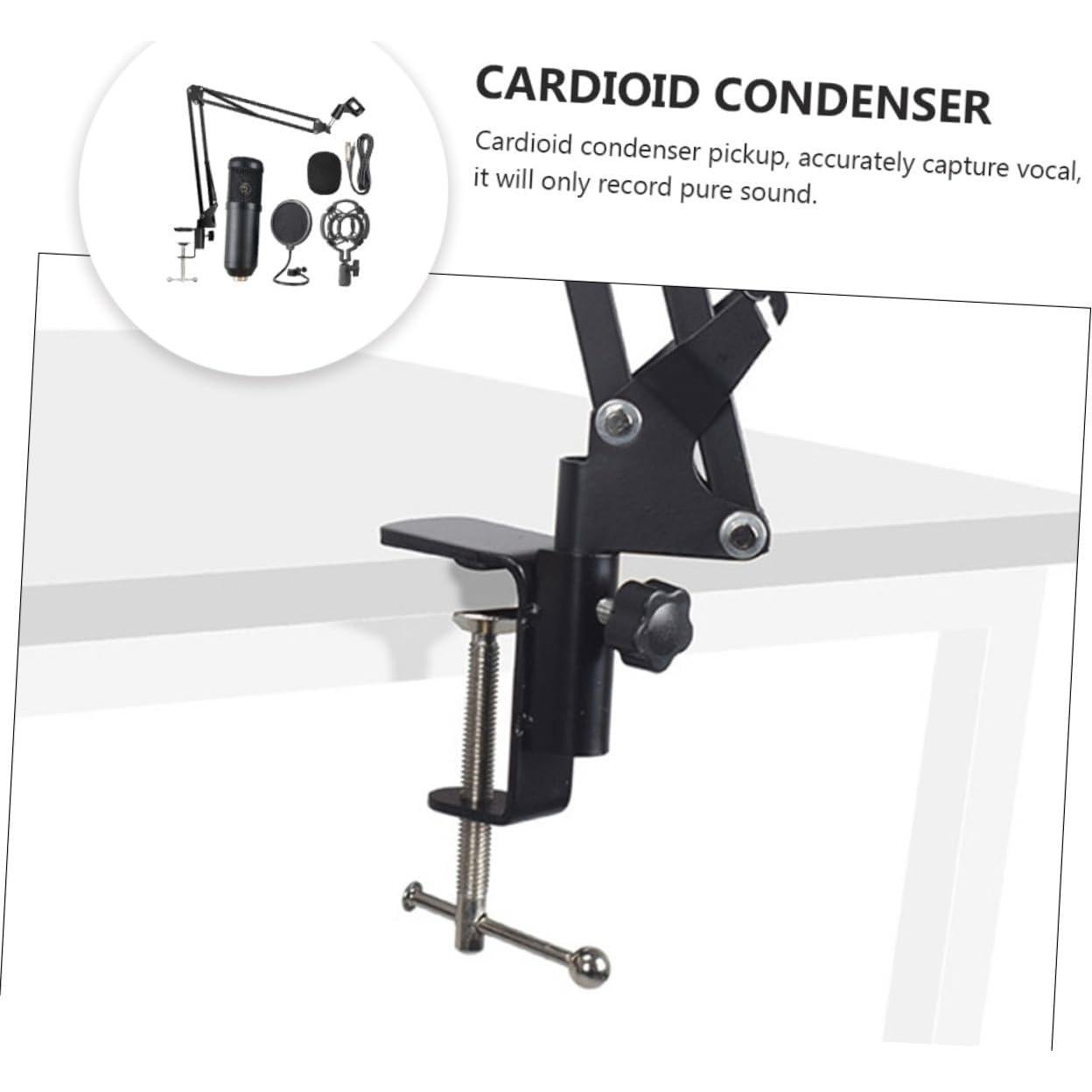 Micrófono USB Portátil Cardioide Abaodam para Streaming y Podcasting