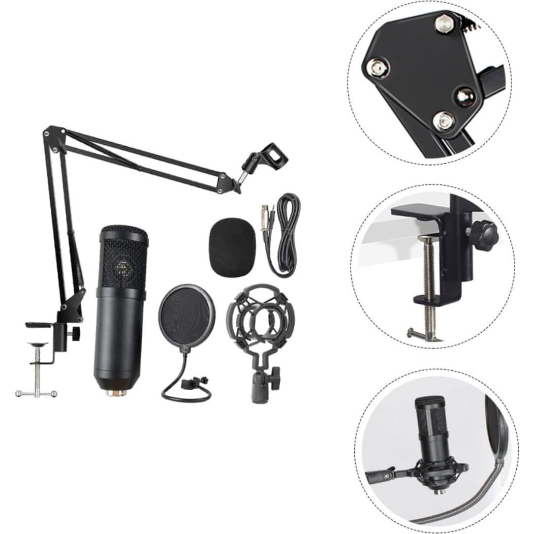 Micrófono USB Portátil Cardioide Abaodam para Streaming y Podcasting