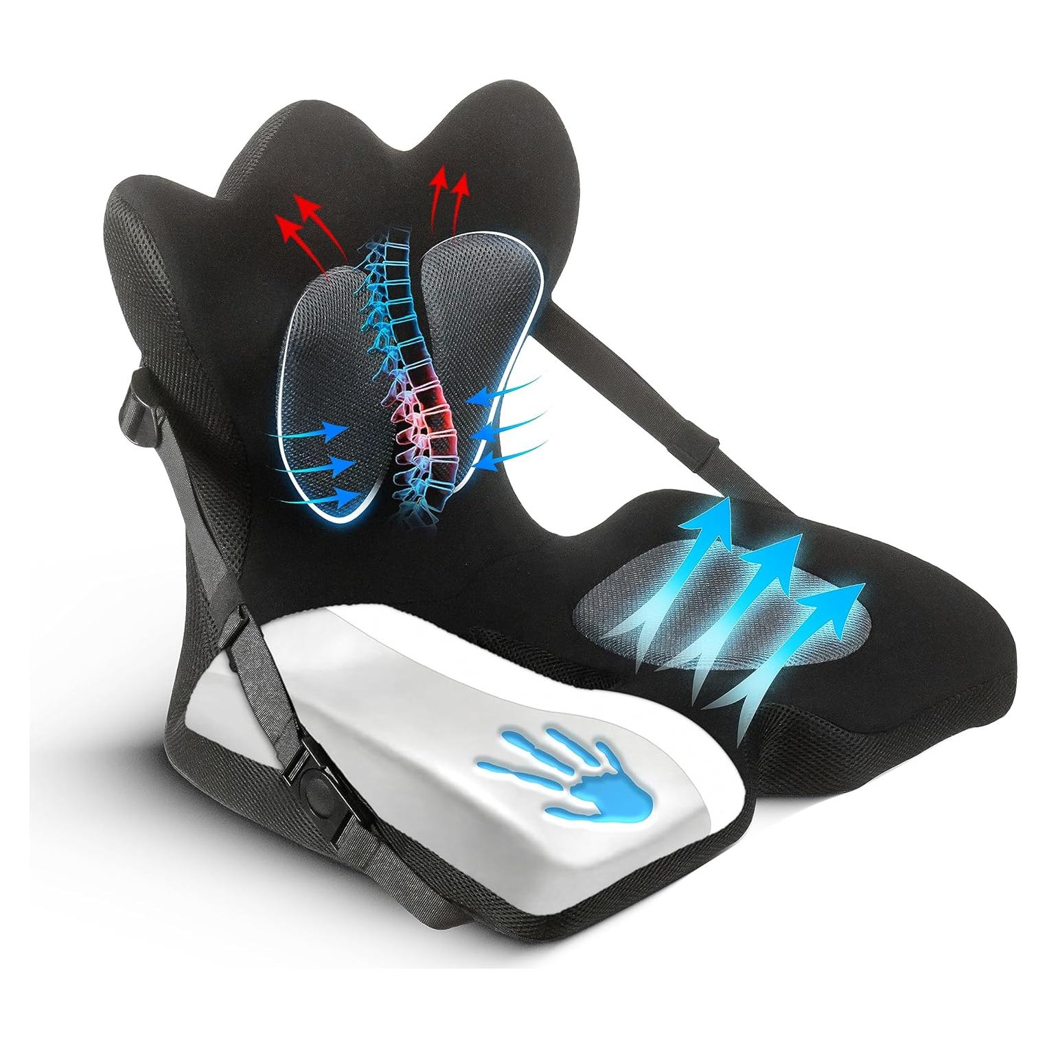 Almohada Soporte Lumbar Lifted Lumbar Ajustable Ergonómica