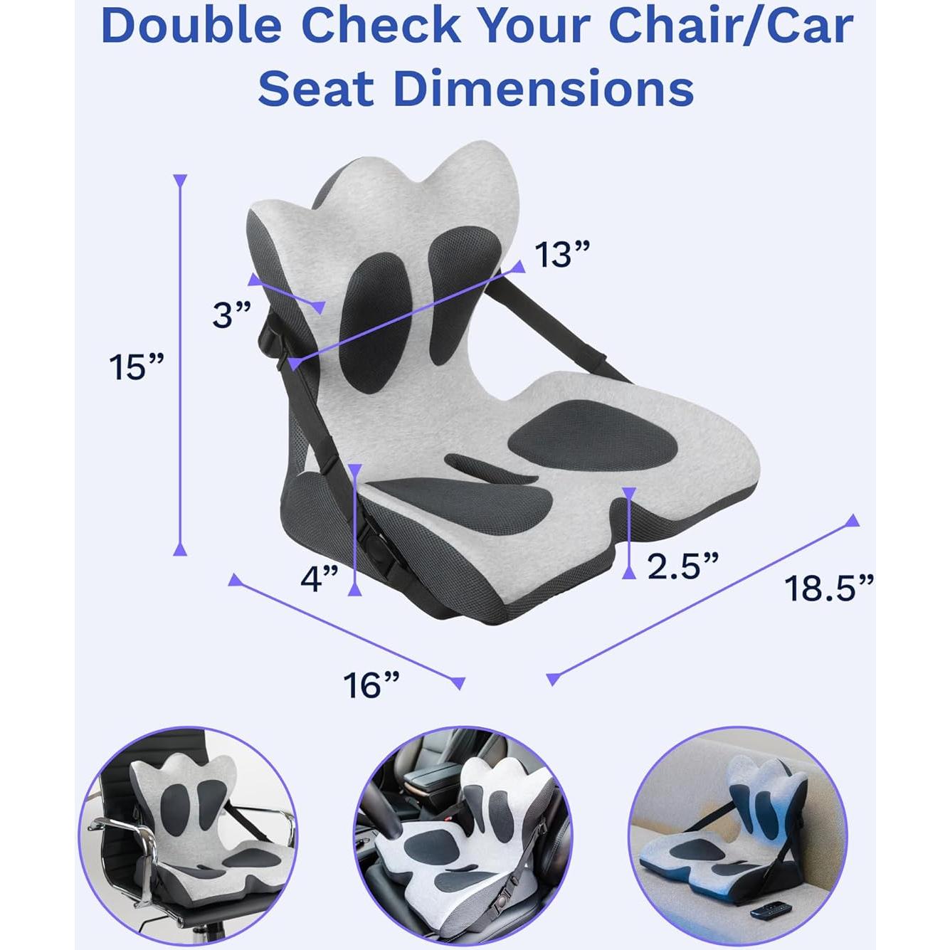 Almohada Soporte Lumbar Lifted Lumbar Ajustable Ergonómica