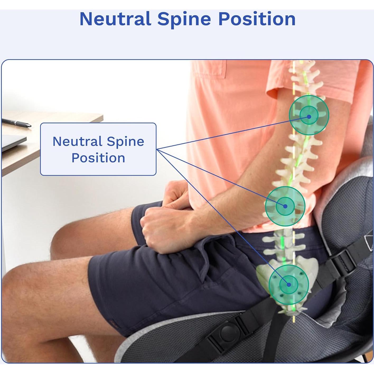 Almohada Soporte Lumbar Lifted Lumbar Ajustable Ergonómica