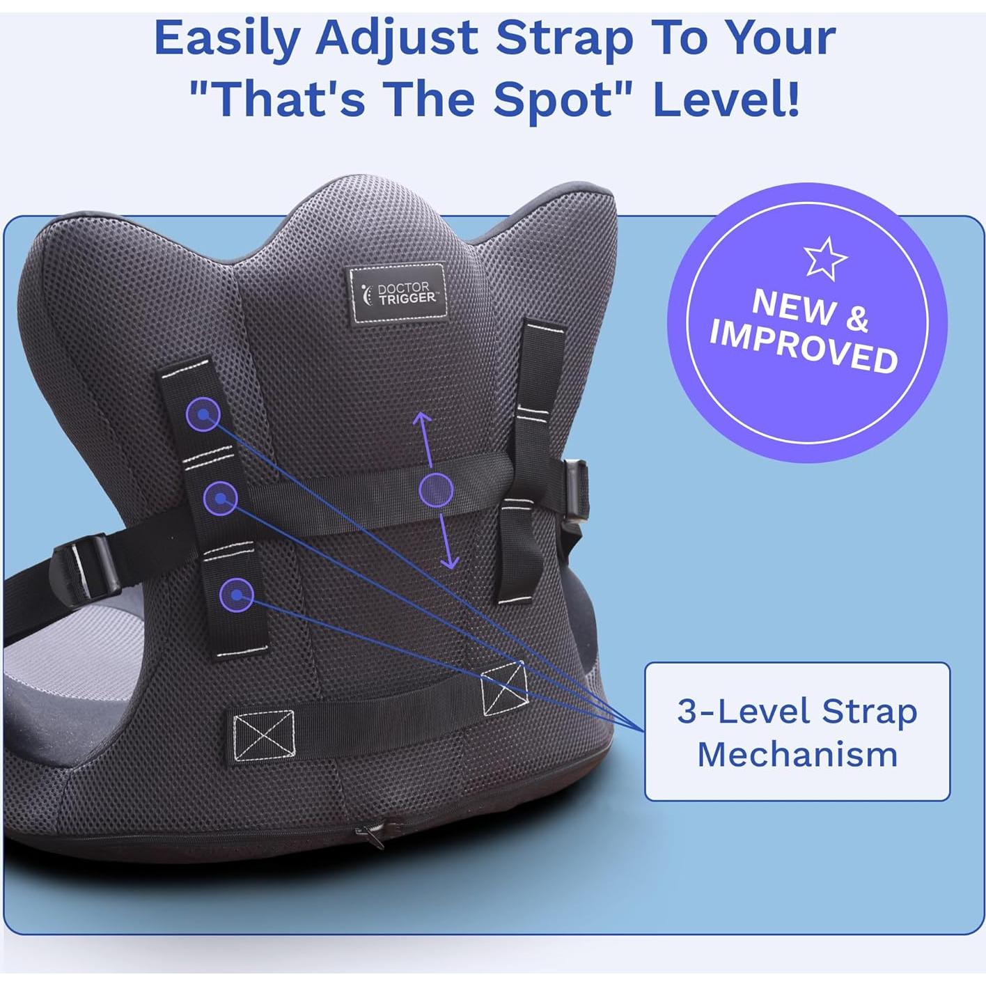 Almohada Soporte Lumbar Lifted Lumbar Ajustable Ergonómica