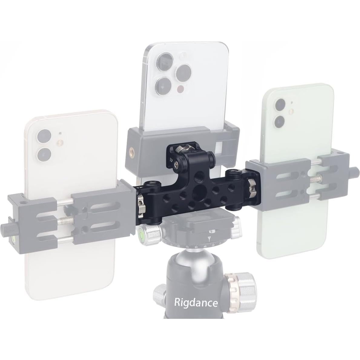 Adaptador de Montaje Triple Rigdance para 3 Teléfonos 180°