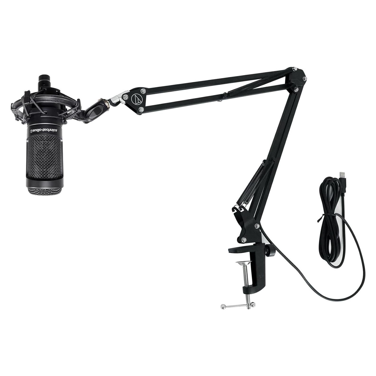 Micrófono de Condensador Audio Technica AT2050 + Brazo Soporte