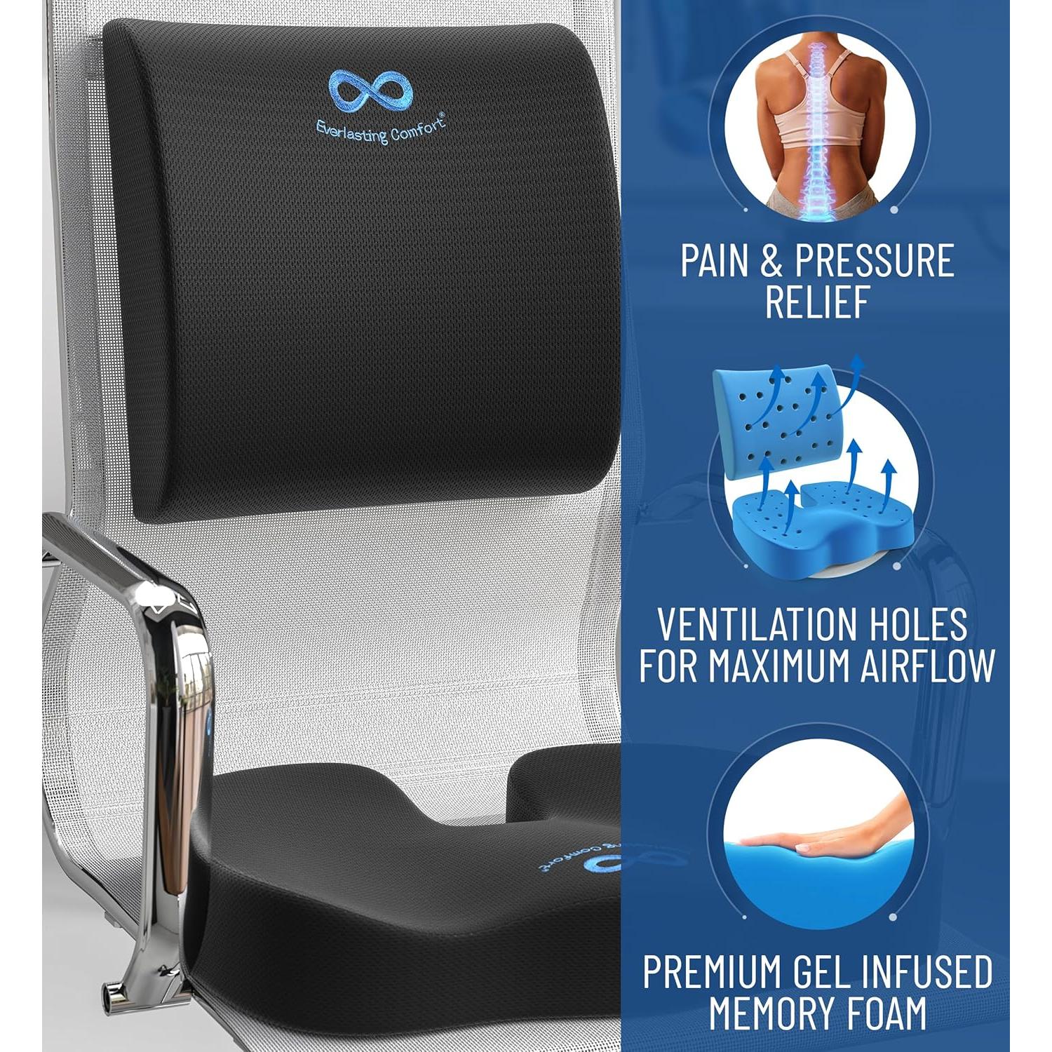 Combo Cojín Espuma Viscoelástica Everlasting Comfort - Soporte Lumbar