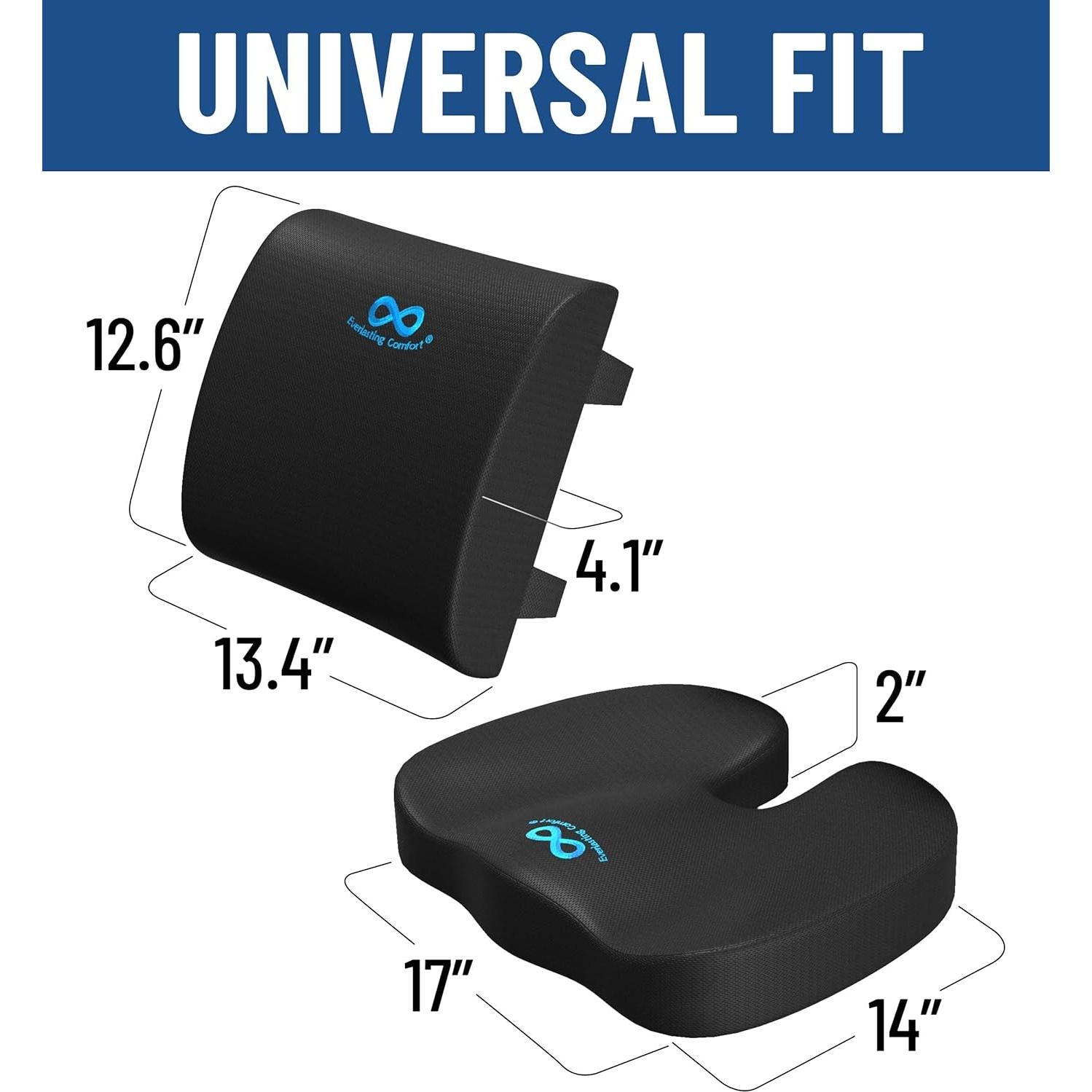 Combo Cojín Espuma Viscoelástica Everlasting Comfort - Soporte Lumbar