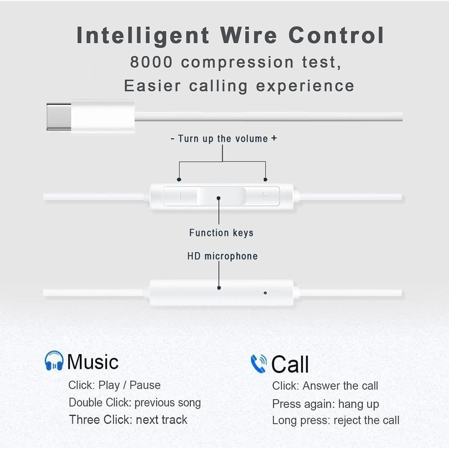 Auriculares USB C LYPUSVIN I15 con Micrófono y Cancelación de Ruido - 3 Paquetes