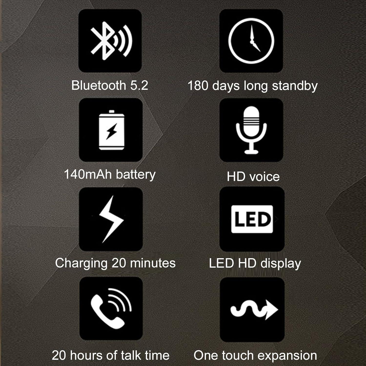 Auriculares Bluetooth Ciciglow Retráctiles con Pantalla LED