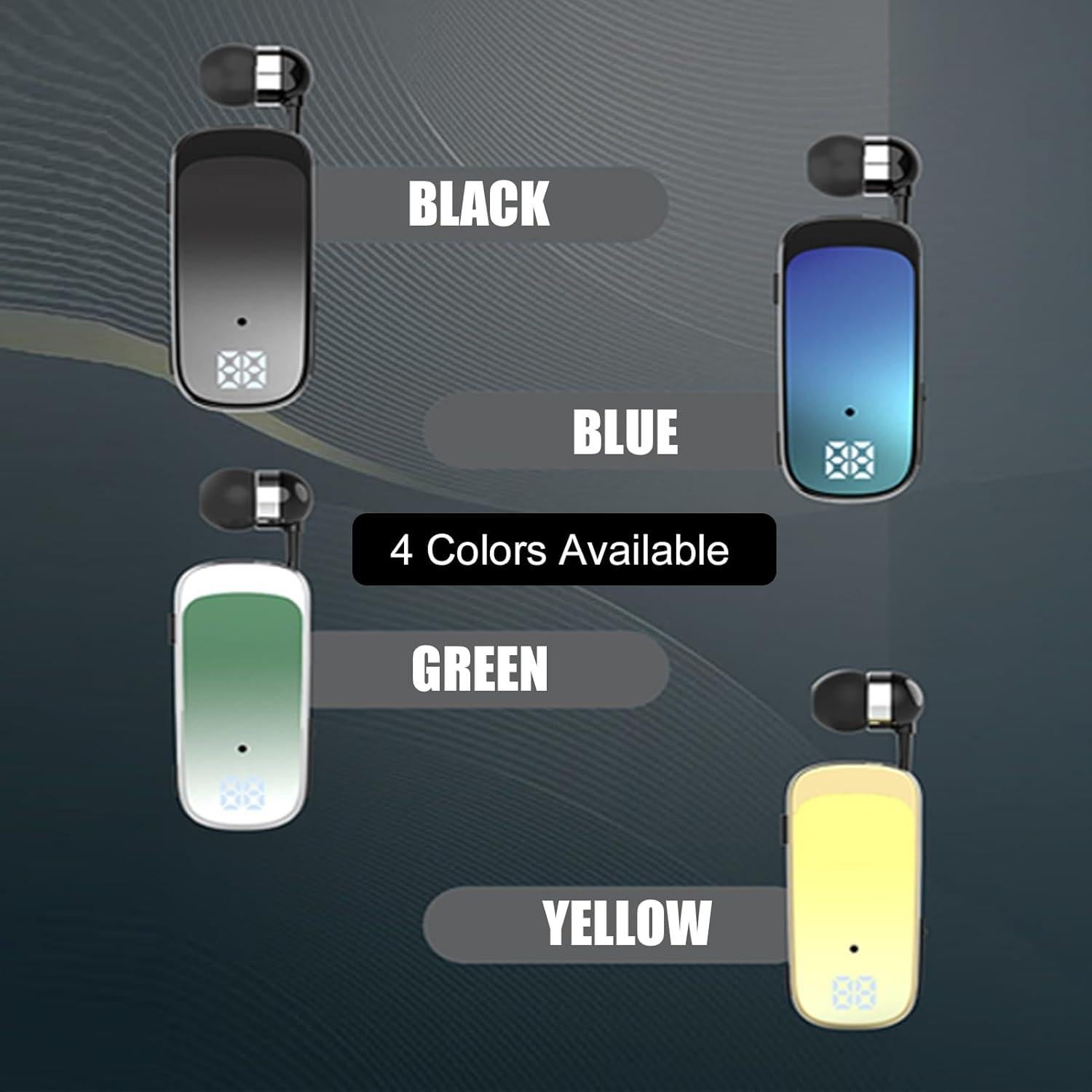 Auriculares Bluetooth Ciciglow Retráctiles con Pantalla LED