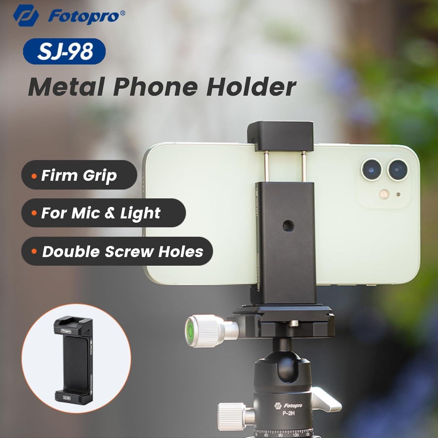 Soporte de trípode Fotopro SJ-98 para teléfono ajustable