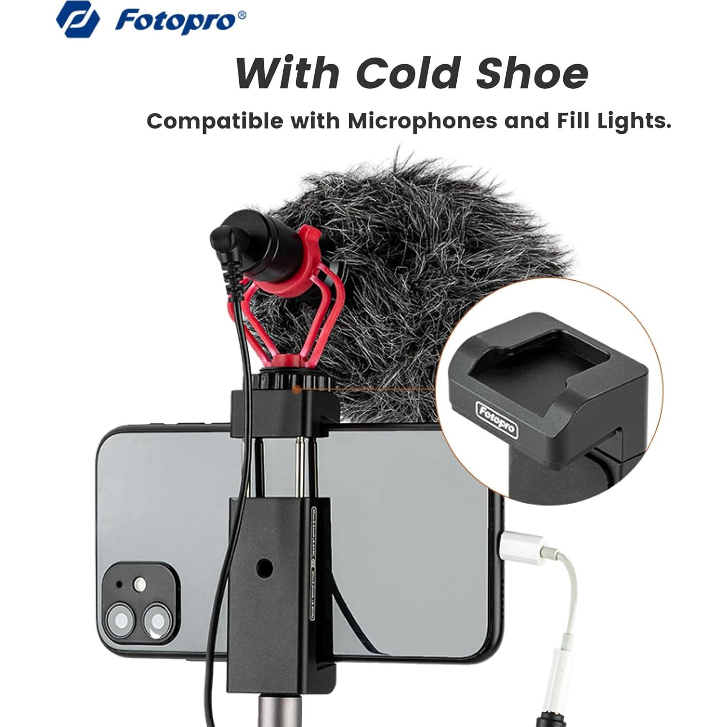 Soporte de trípode Fotopro SJ-98 para teléfono ajustable