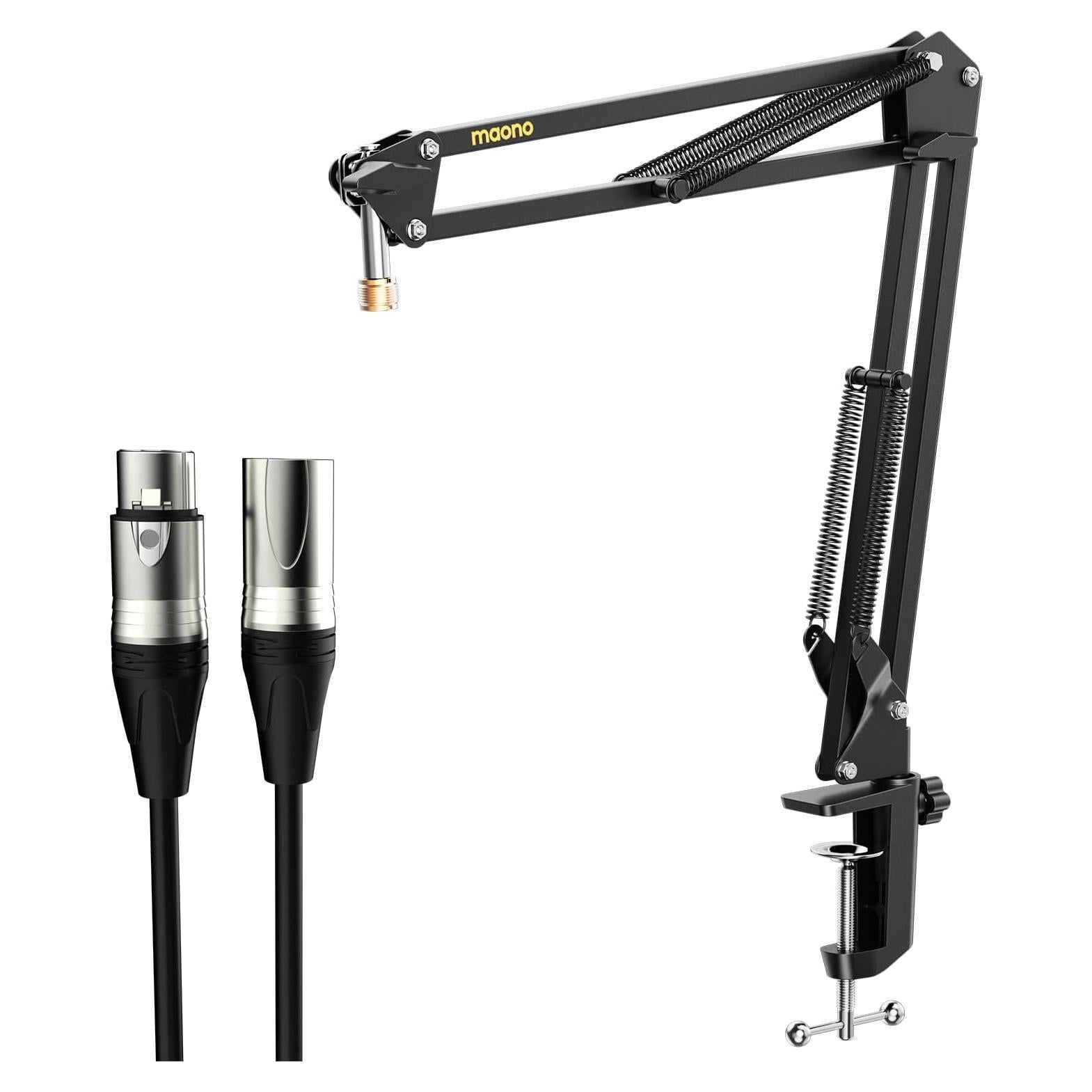 Soporte de Micrófono MAONO BA20 con Cable XLR Ajustable