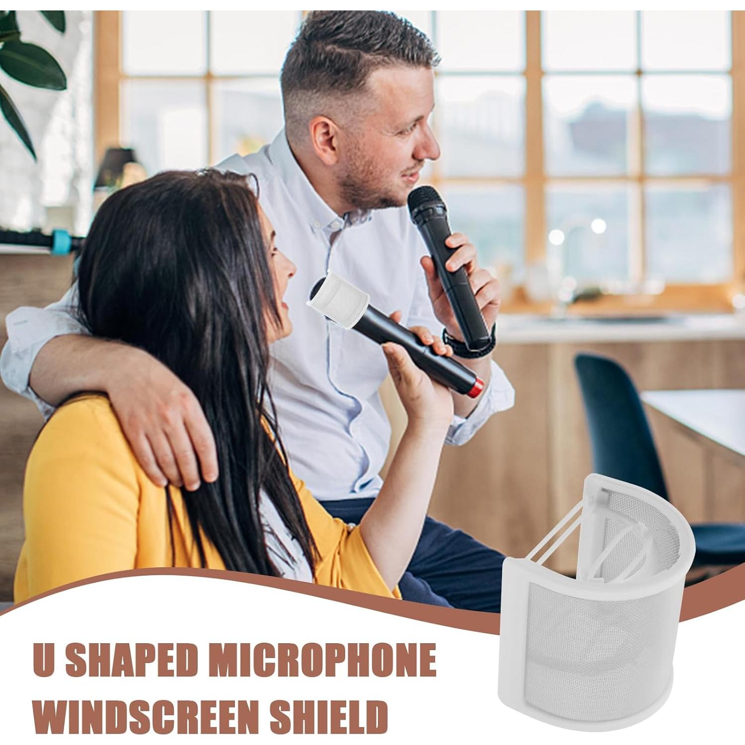 Filtro Pop DOITOOL Blanco para Micrófono de Mano - Cubierta de Viento