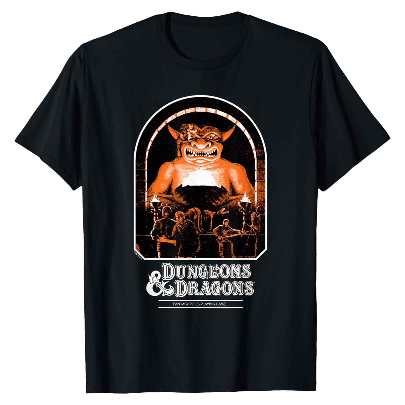 Camisa Vintage Dungeons & Dragons para Hombre - Negro