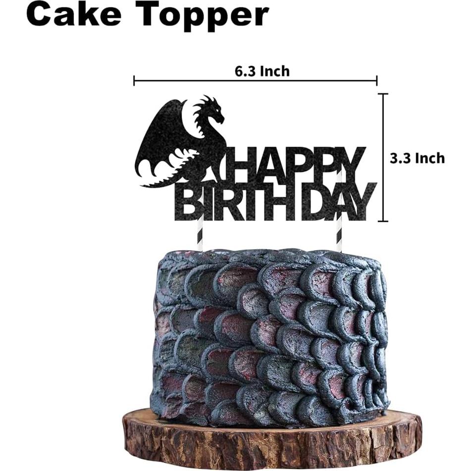 Decoraciones de Fiesta de Cumpleaños Dragón PUGED 66 Piezas