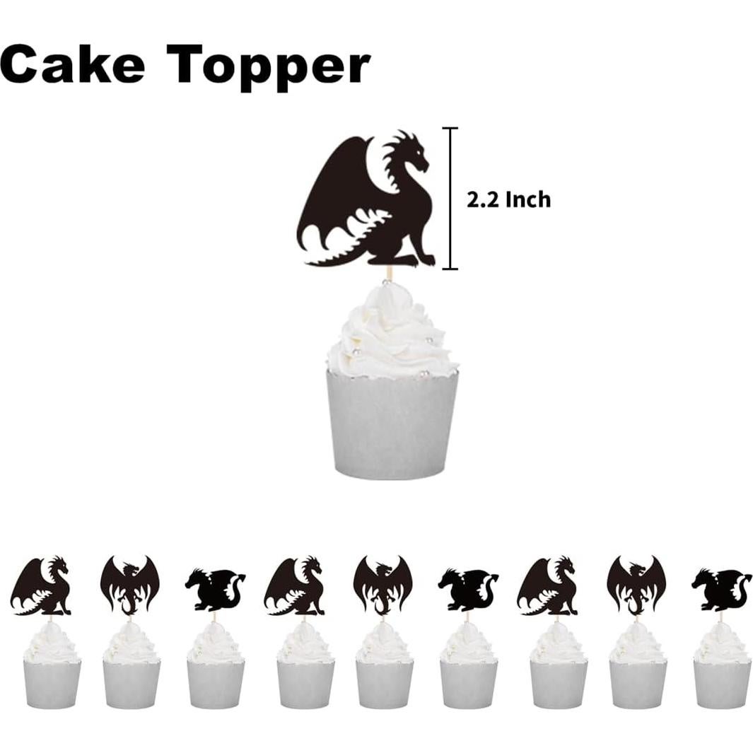 Decoraciones de Fiesta de Cumpleaños Dragón PUGED 66 Piezas