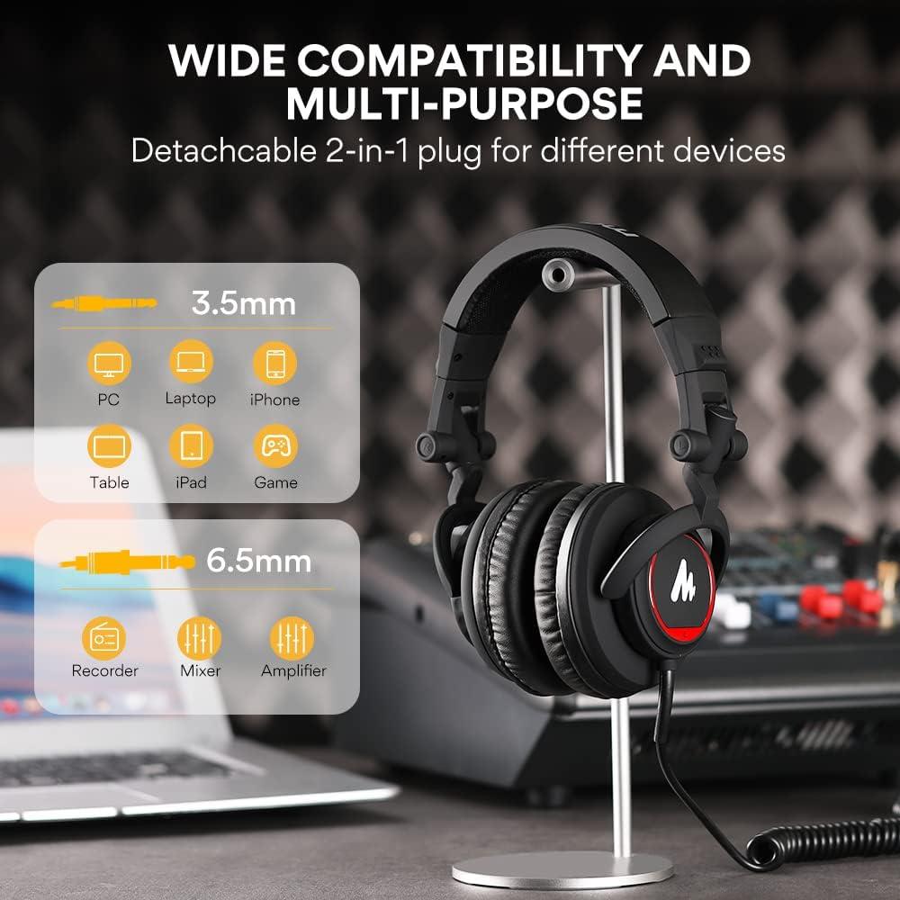 Paquete de Micrófono USB MAONO PM450S con Auriculares MH501