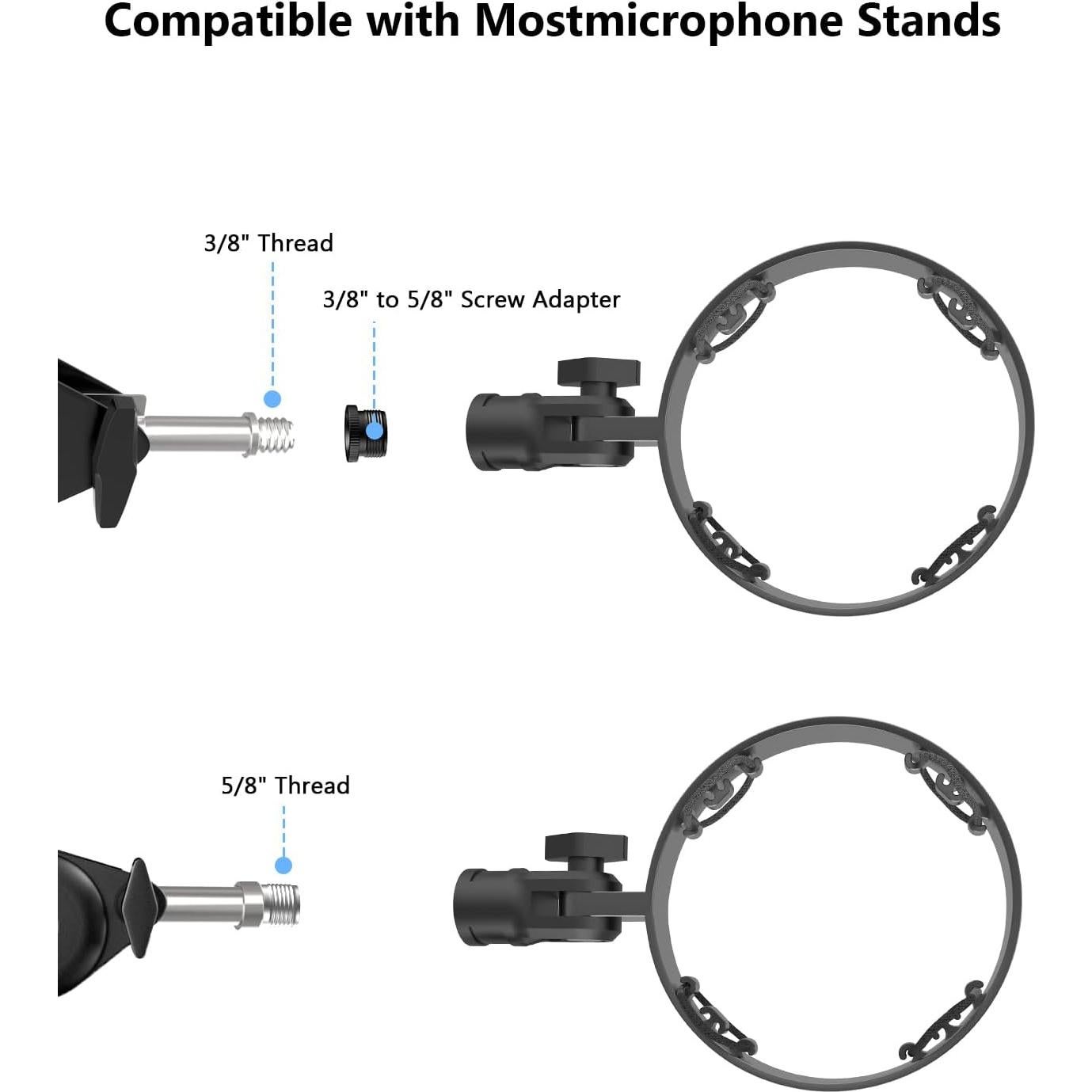 Soporte de Choque para Micrófono HyperX QuadCast - Negro