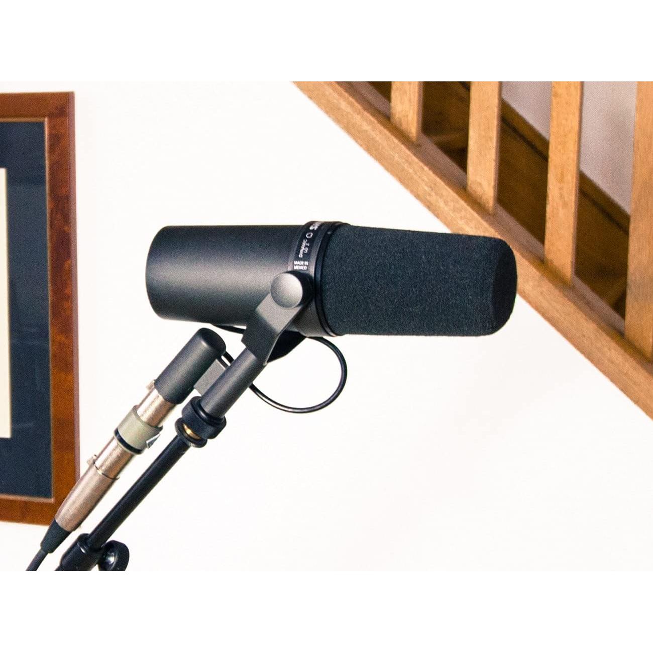 Funda de Viento LEFXMOPHY para Micrófono Shure SM7B - Negro