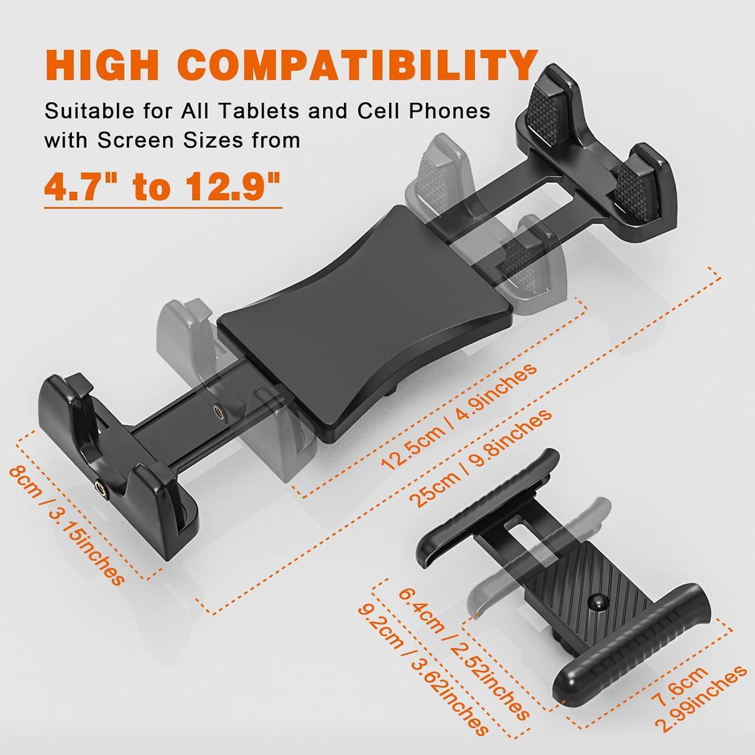 Adaptador de Montaje de Trípode JUBOR para iPad y Tablets 4.7-12.9"