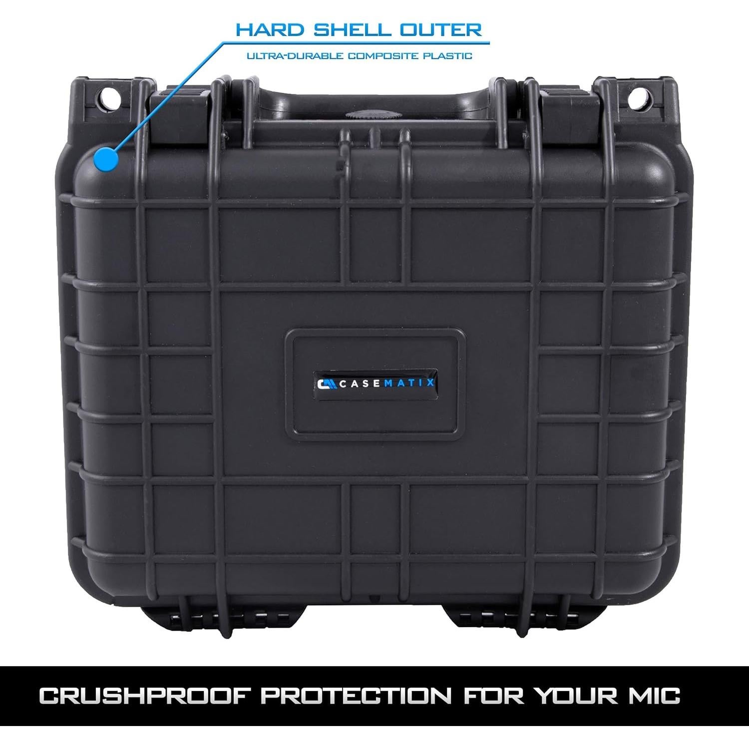 Funda de Viaje CASEMATIX para Micrófono Elgato Wave - Impermeable