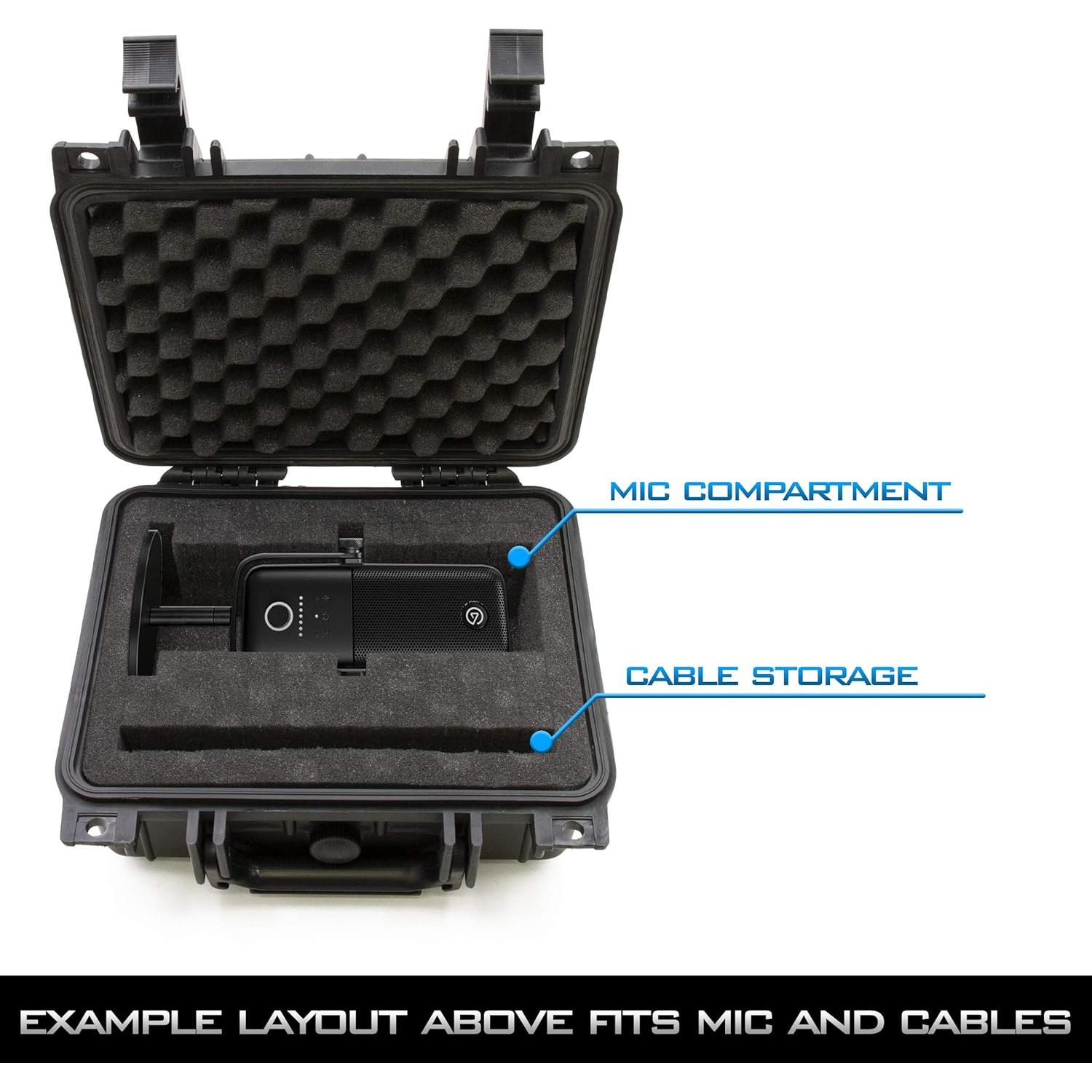 Funda de Viaje CASEMATIX para Micrófono Elgato Wave - Impermeable