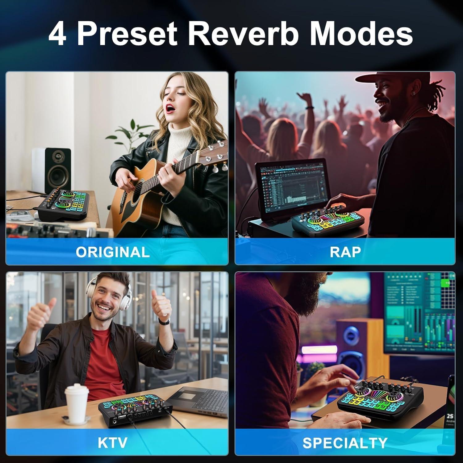 Mezclador de Audio USB X3 para Gaming y Podcast - 428g