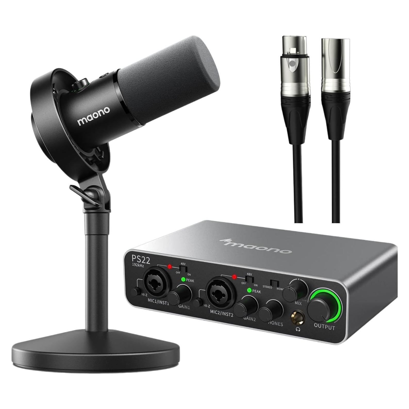 Micrófono Dinámico USB/XLR MAONO PD300XT 192kHz/24bit