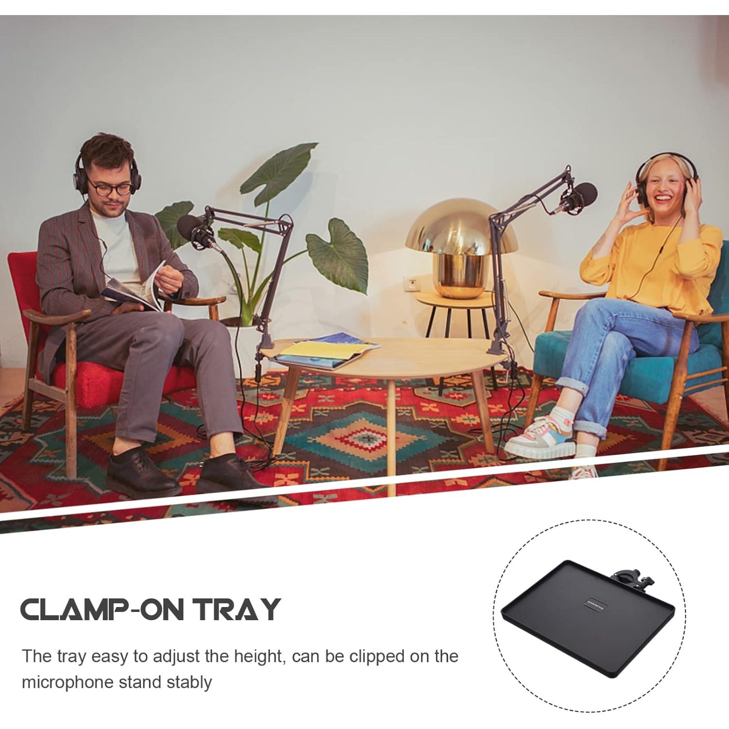 Estante para Soporte de Micrófono Healifty 2 Pcs - Bandeja Ajustable
