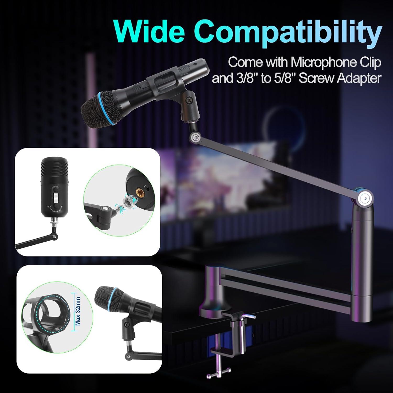 Soporte de Micrófono Brazo de Boom SC-01-5Z para Blue Yeti