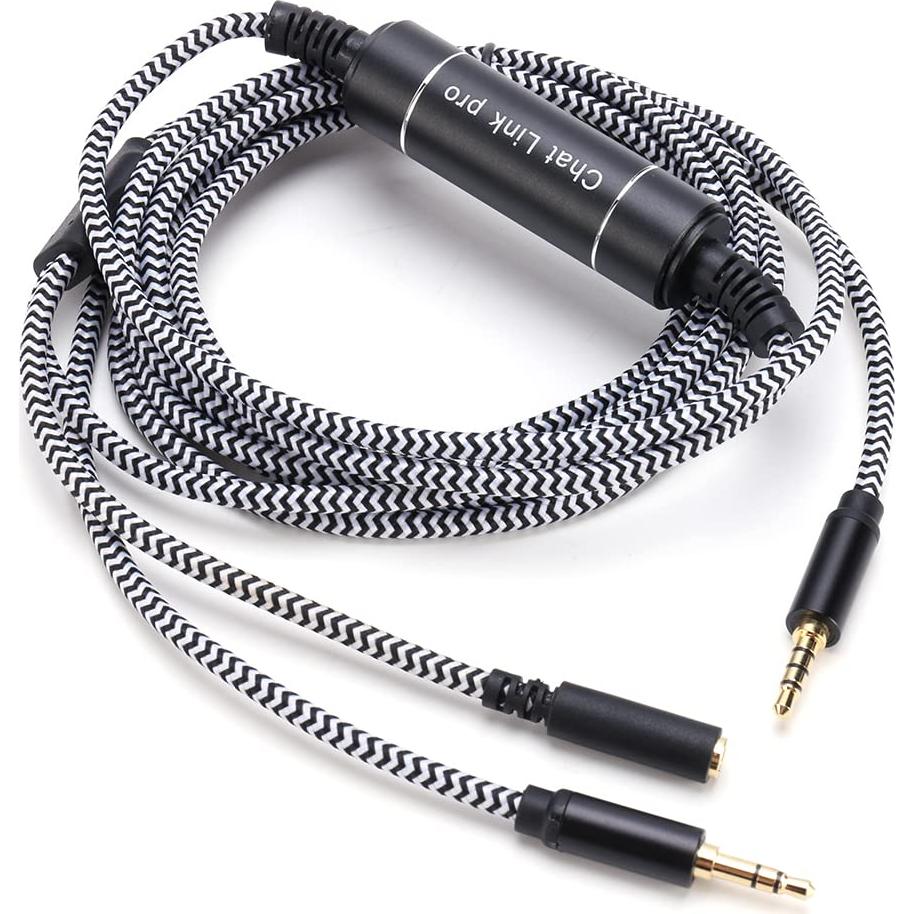 Adaptador de Audio Zosvoses Chat Link Pro 2.6m para Consolas