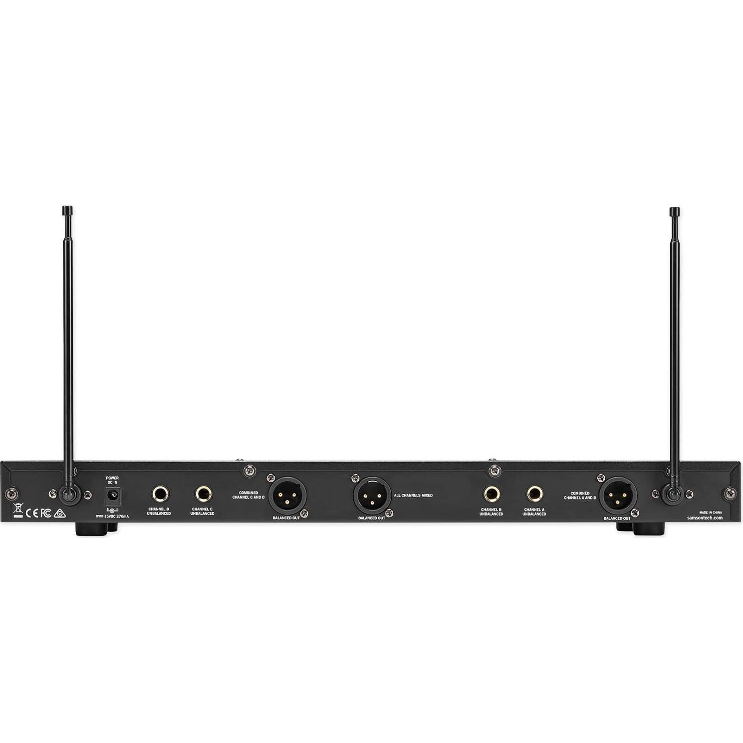 Sistema de micrófono inalámbrico VHF Samson Stage 412 4 canales