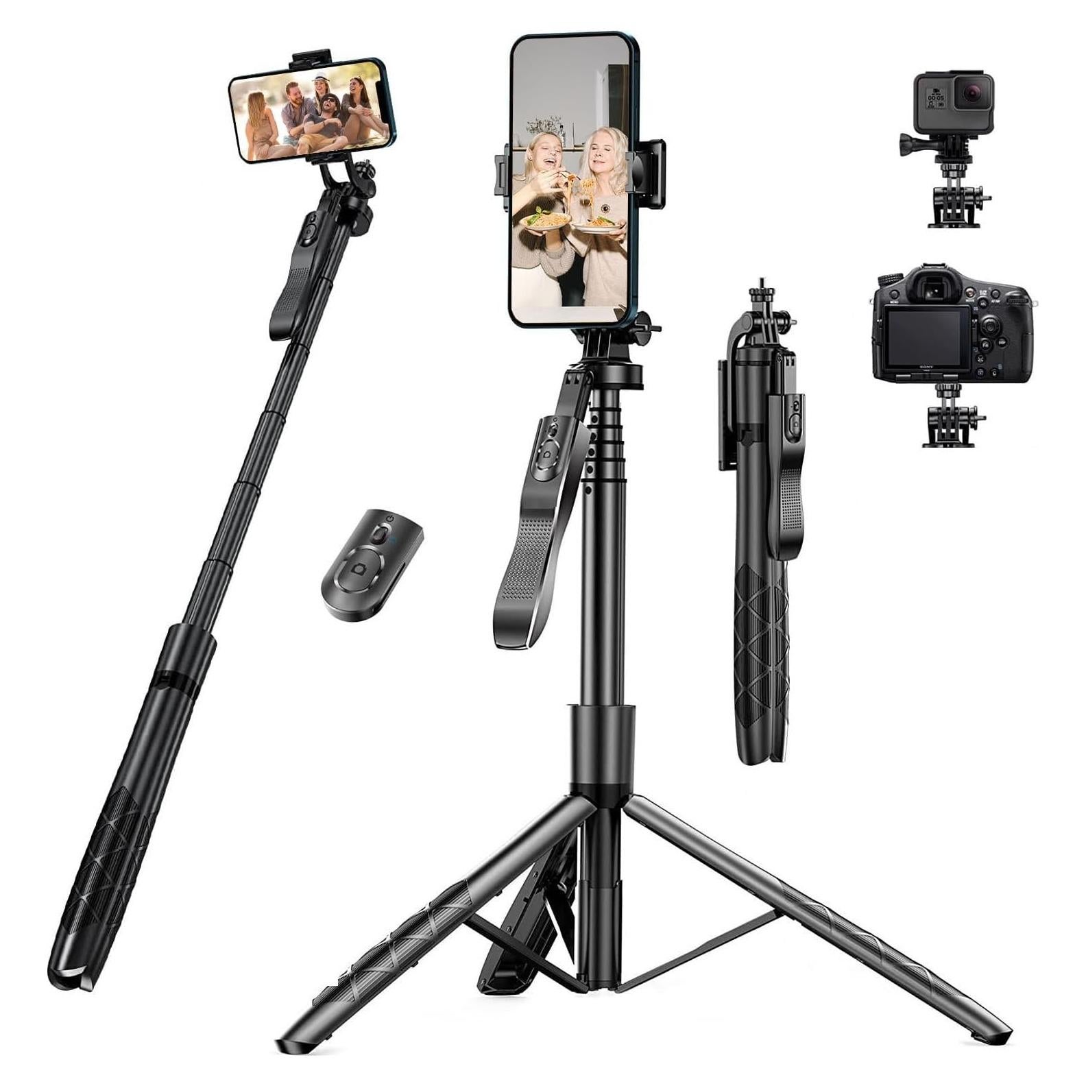 Palo Selfie Trípode Estabilizador WAAO L16 60" Negro