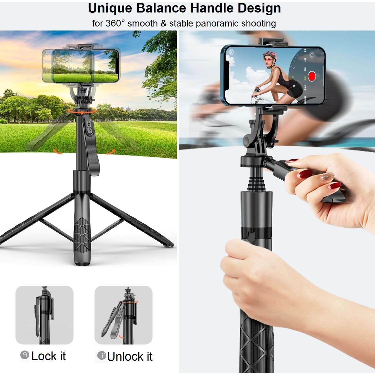 Palo Selfie Trípode Estabilizador WAAO L16 60" Negro