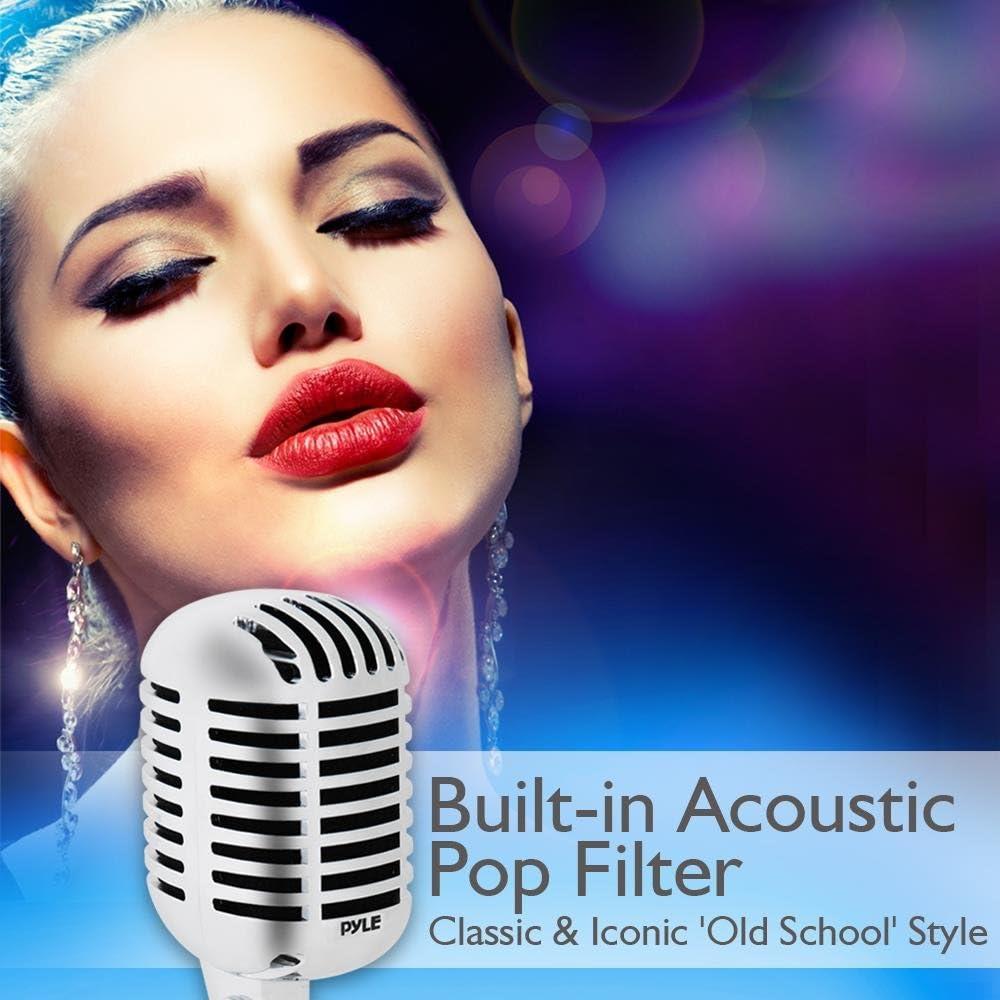 Micrófono Vocal Dinámico Pyle PDMICR42SL Plata Unidireccional