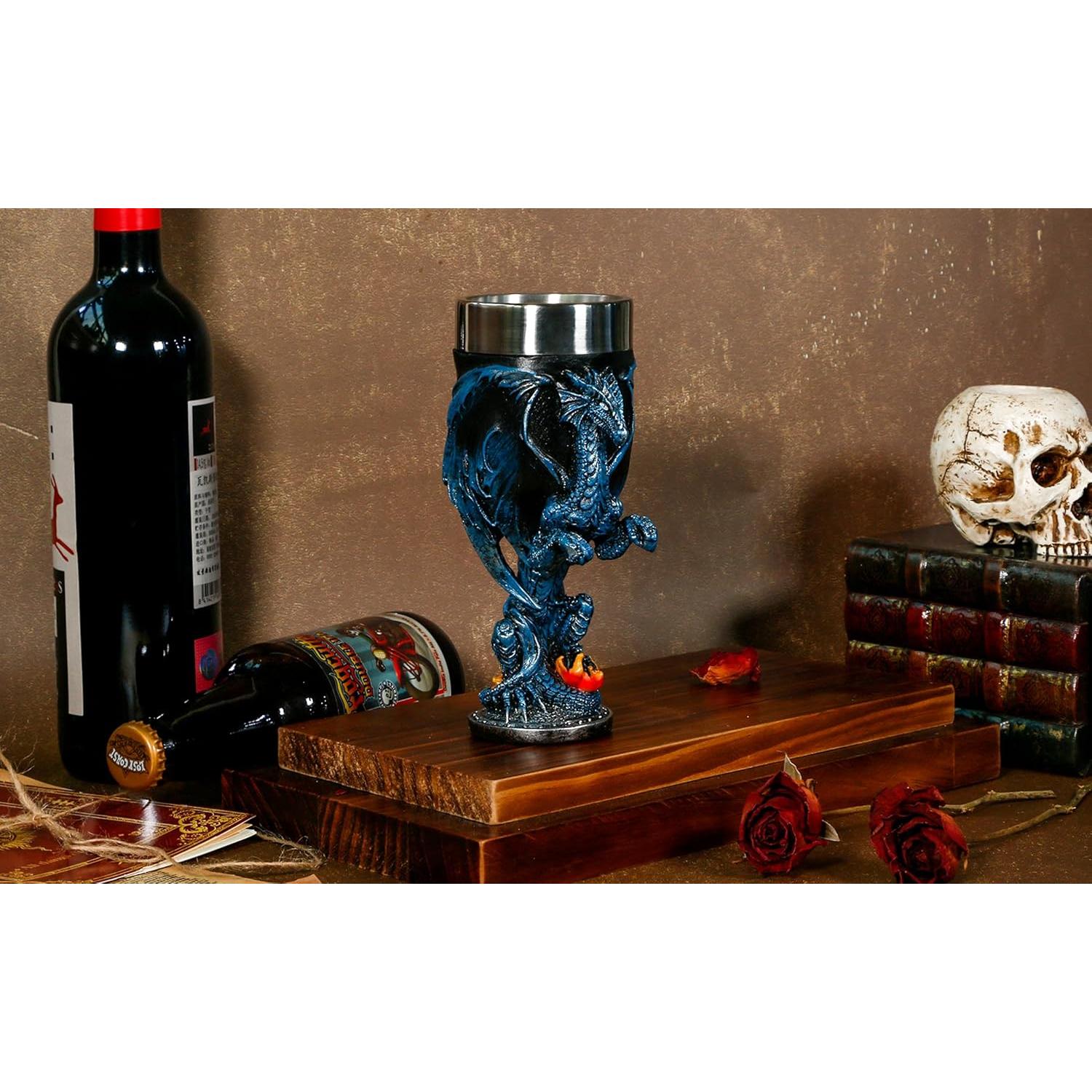 Cáliz de Dragón Azul Alikiki - 207 ml Acero Inoxidable