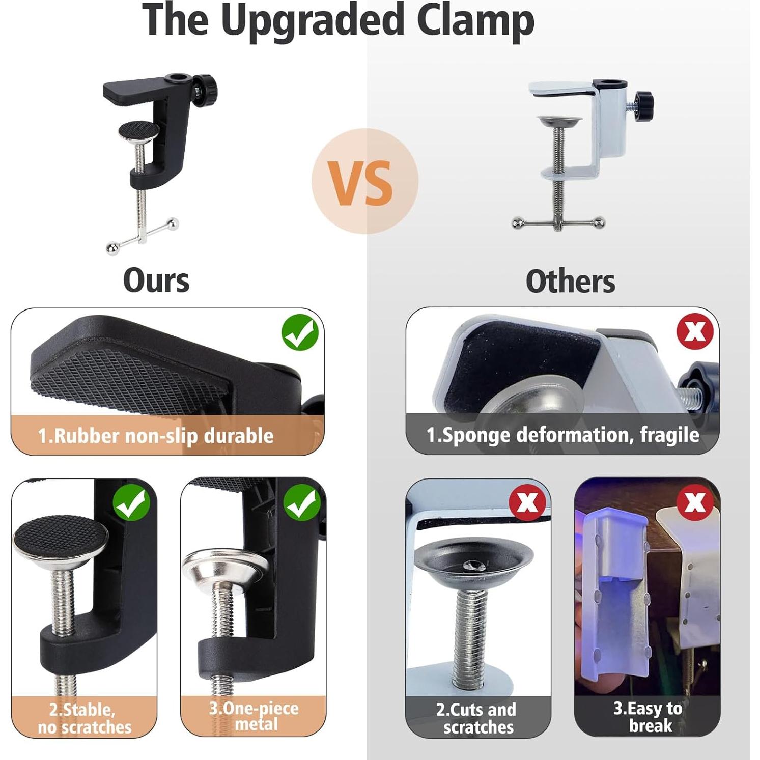 Brazo de Micrófono SUNMON para Samson Q9U - Soporte Plegable 68 cm